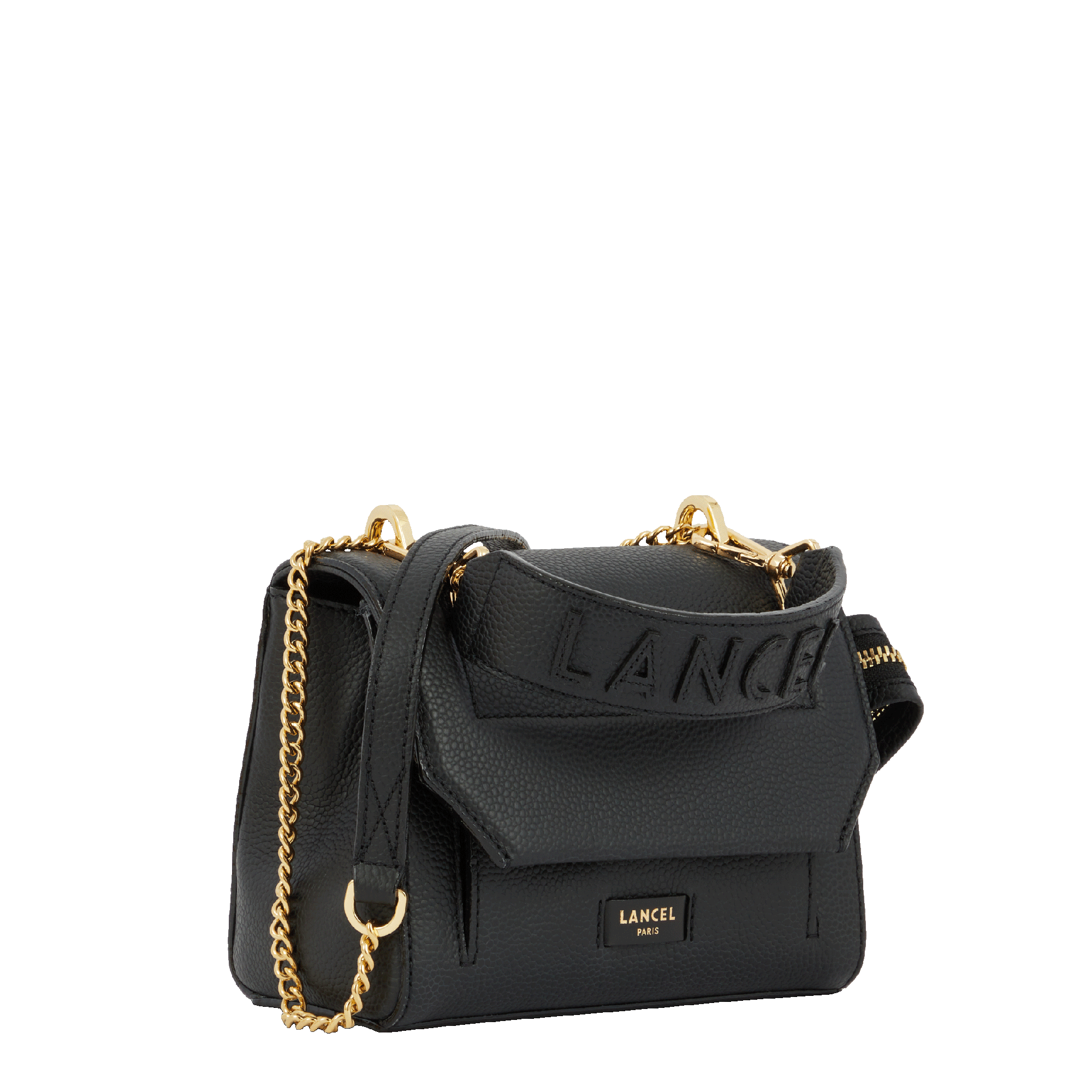 Sac rabat s ninon de lancel en cuir LANCEL Noir