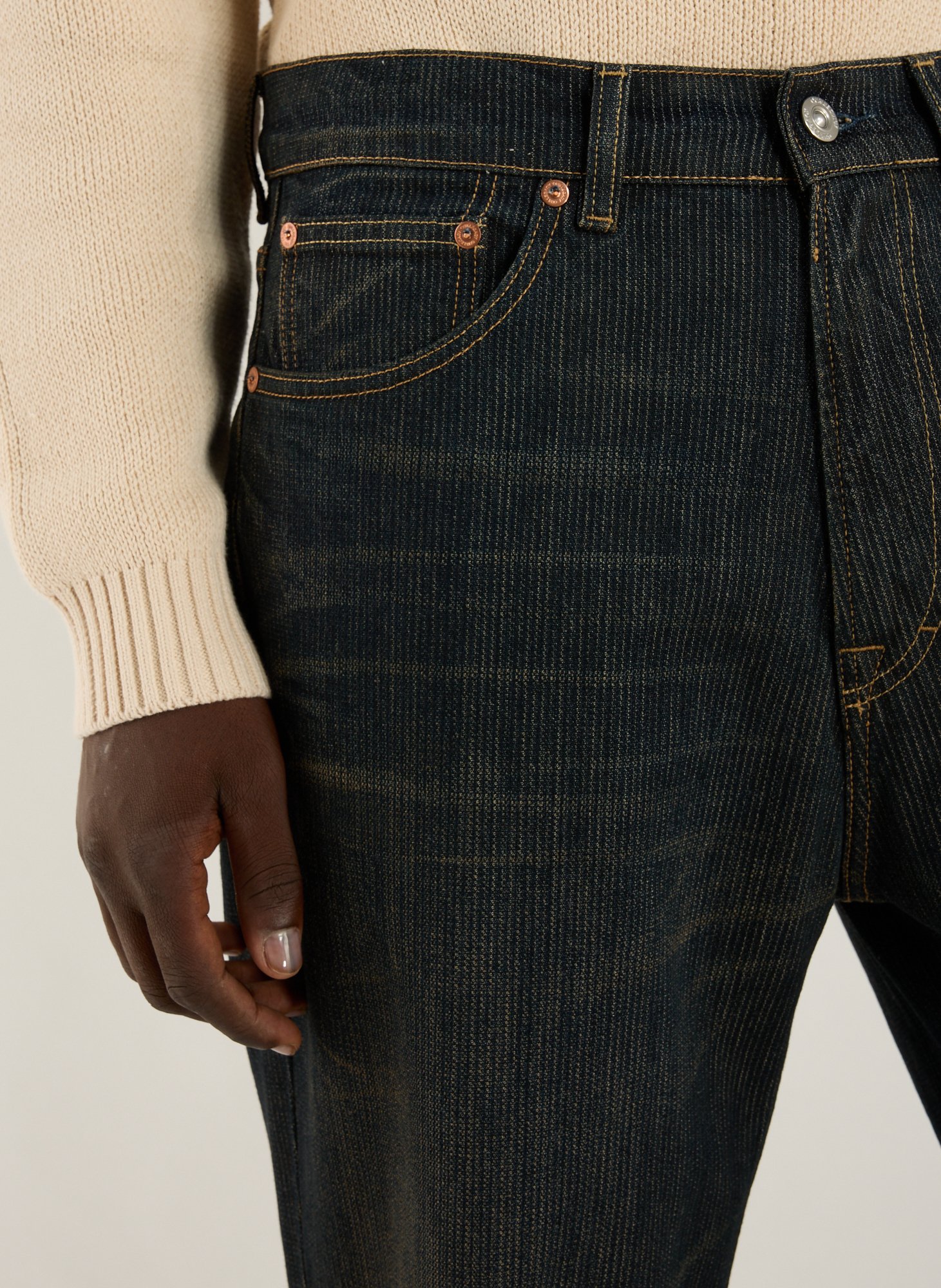 Straight cotton jeans OUR LEGACY Blue