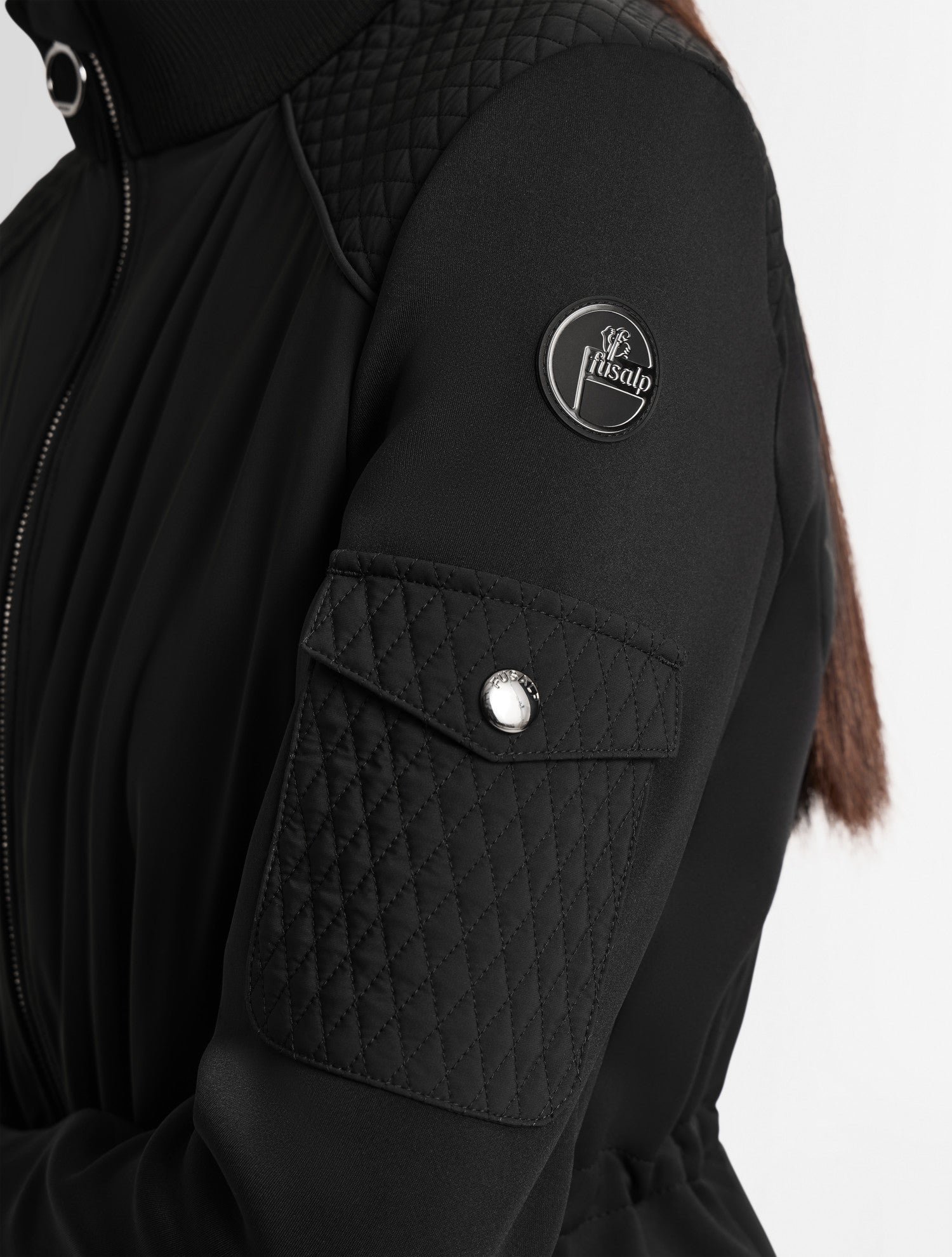 Veste laaïs col montant FUSALP Noir