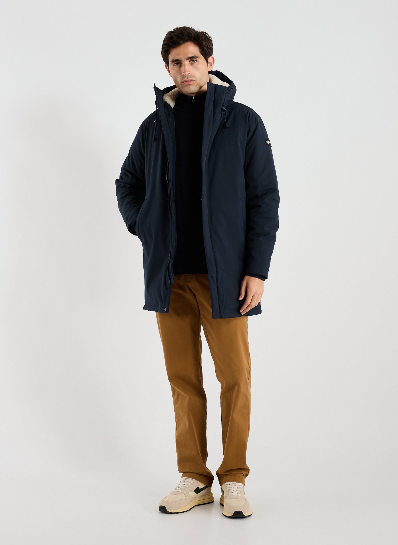 Parka col montant SCHOTT Bleu