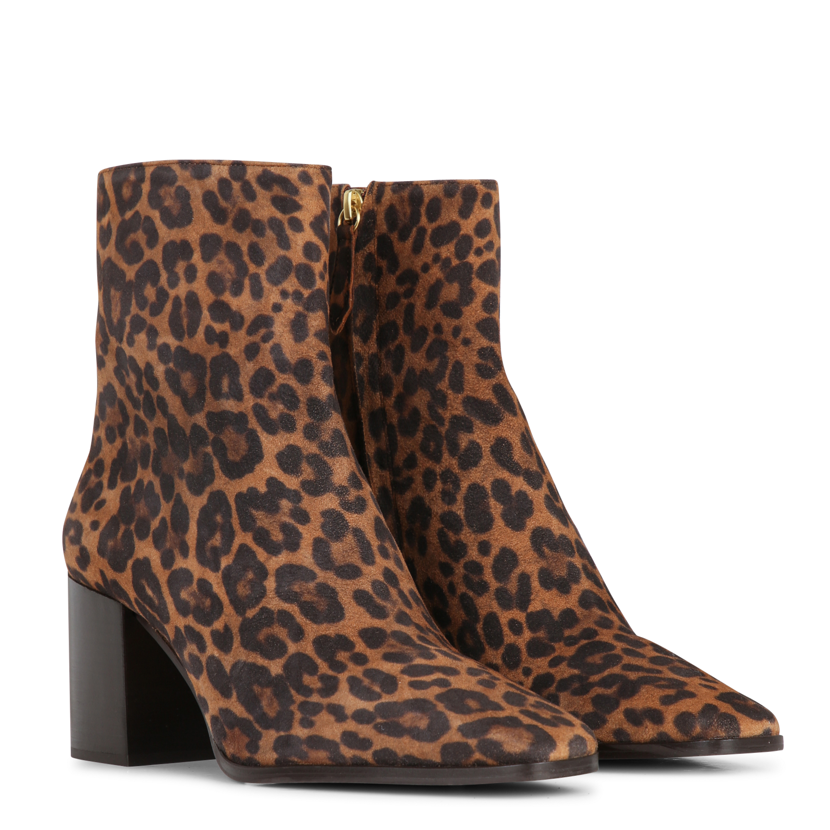 Bottines en cuir velours imprimé n°670 RIVECOUR Multicolore
