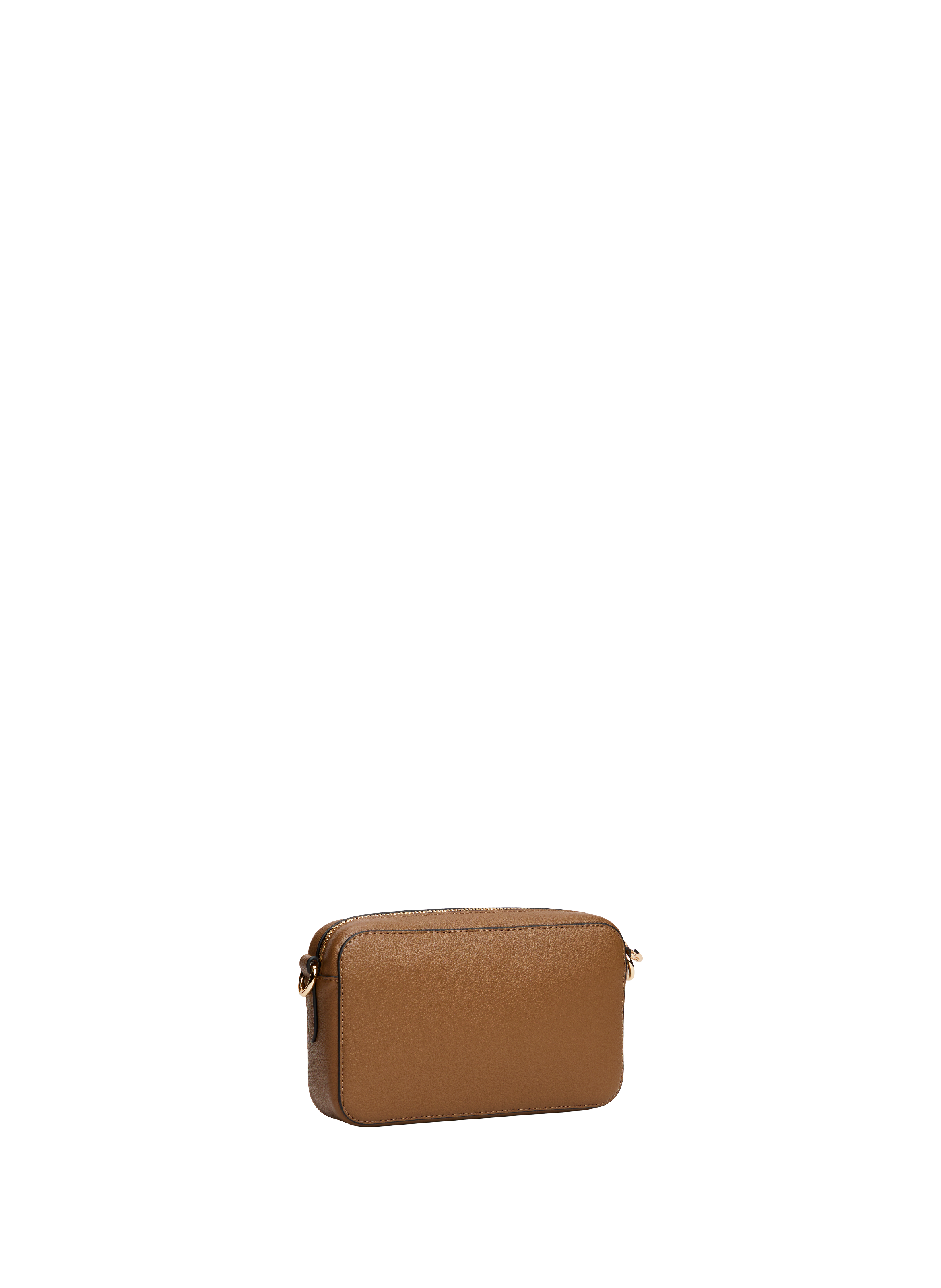 Shoulder bag in faux leather with logo TOMMY HILFIGER Brown