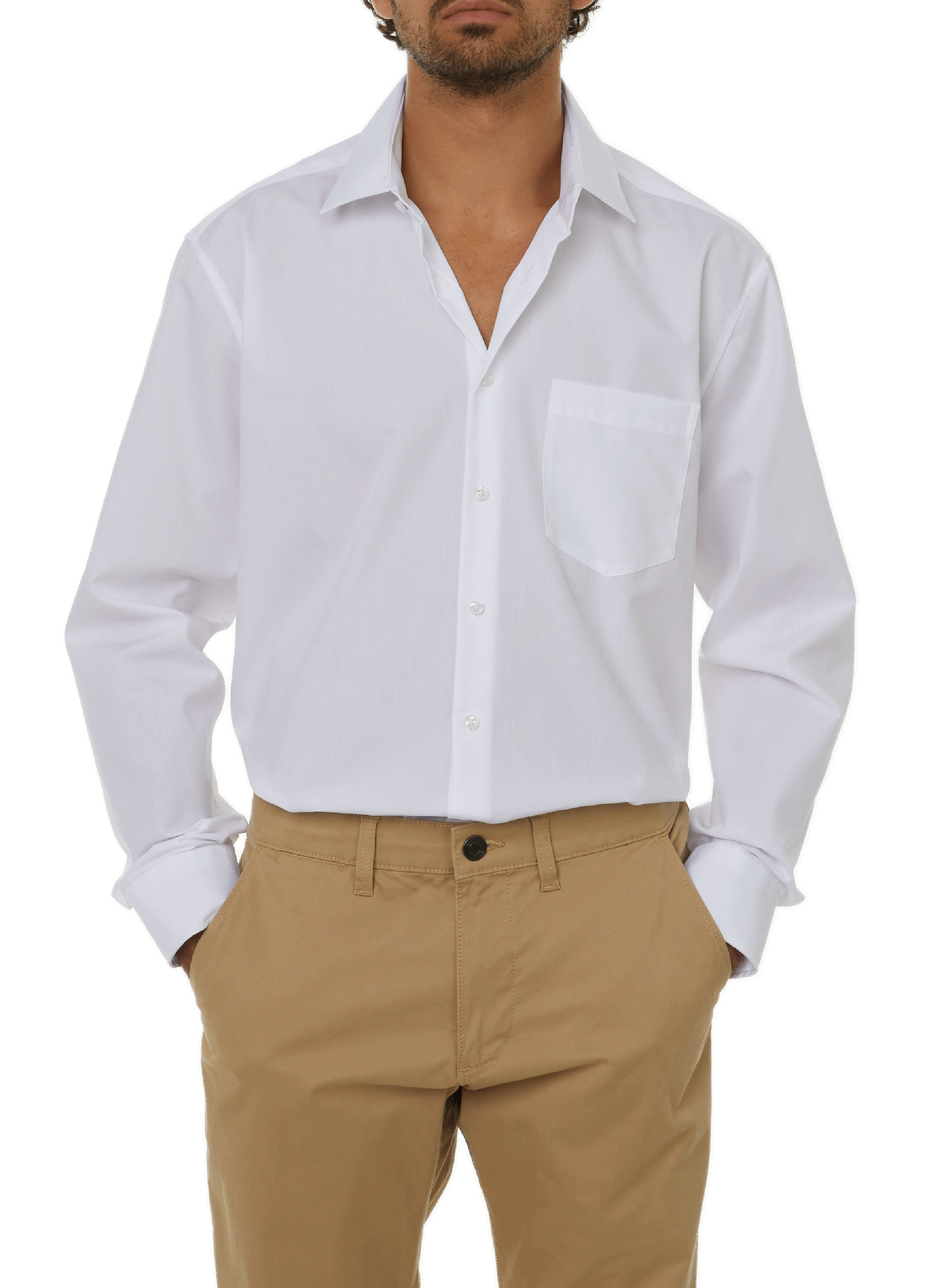 SEIDENSTICKER Straight cotton shirt White