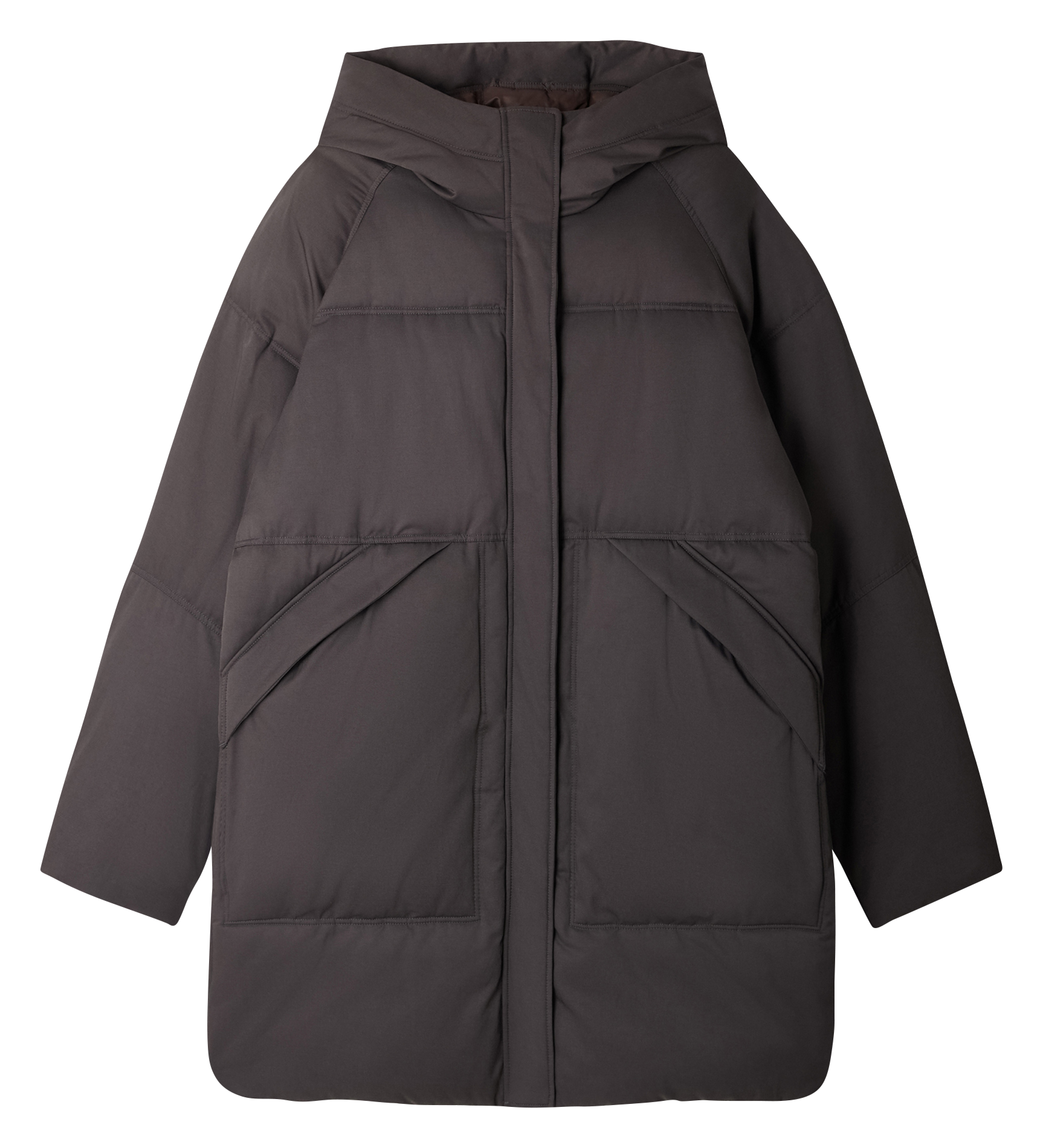 Doudoune oversize à capuche storm SOEUR Gris