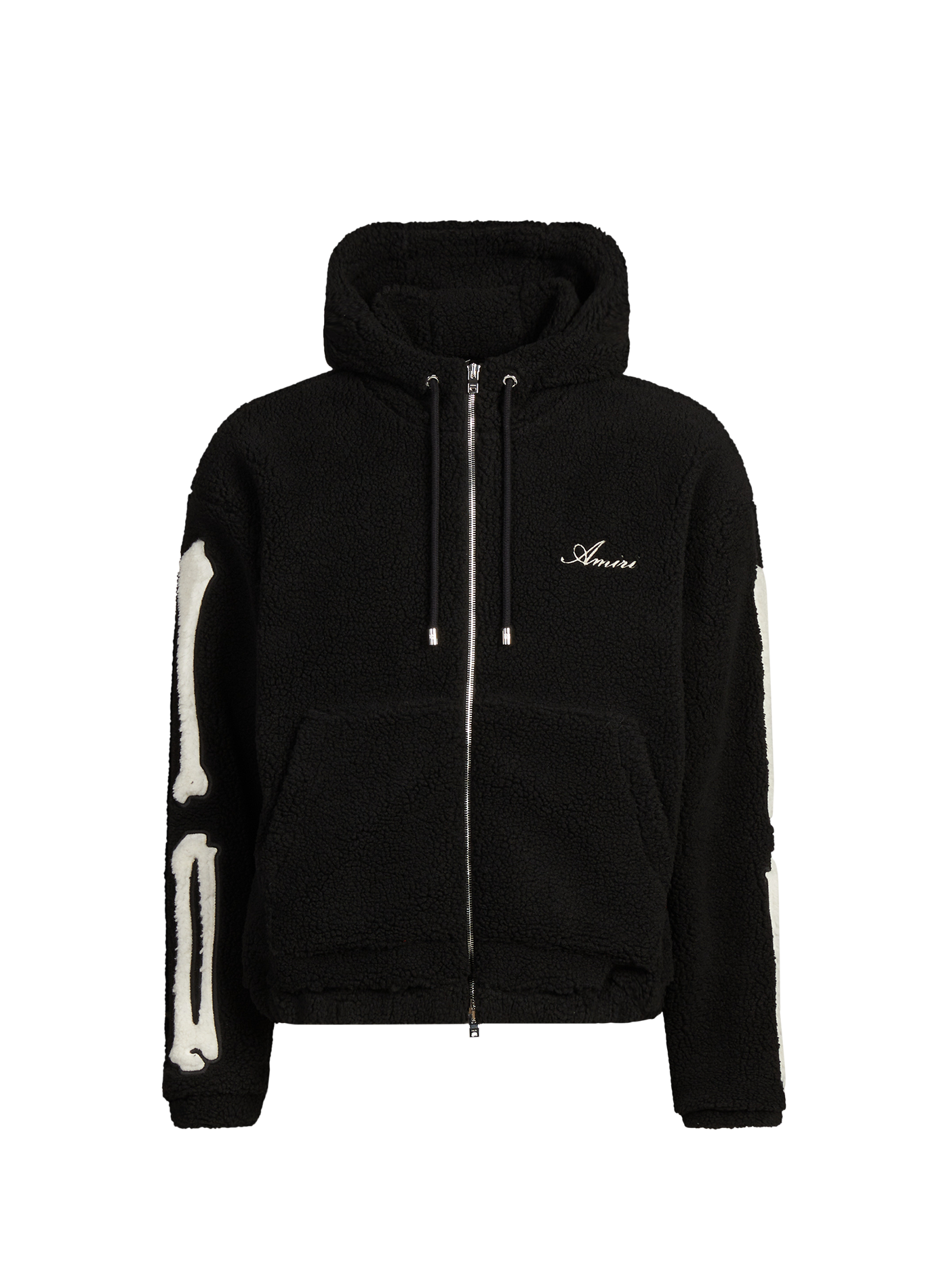 Zip-up Hoodie in Fleece AMIRI Black
