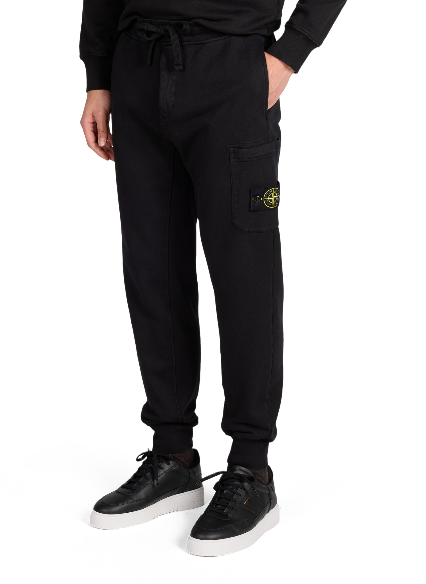 Cotton joggers STONE ISLAND Black