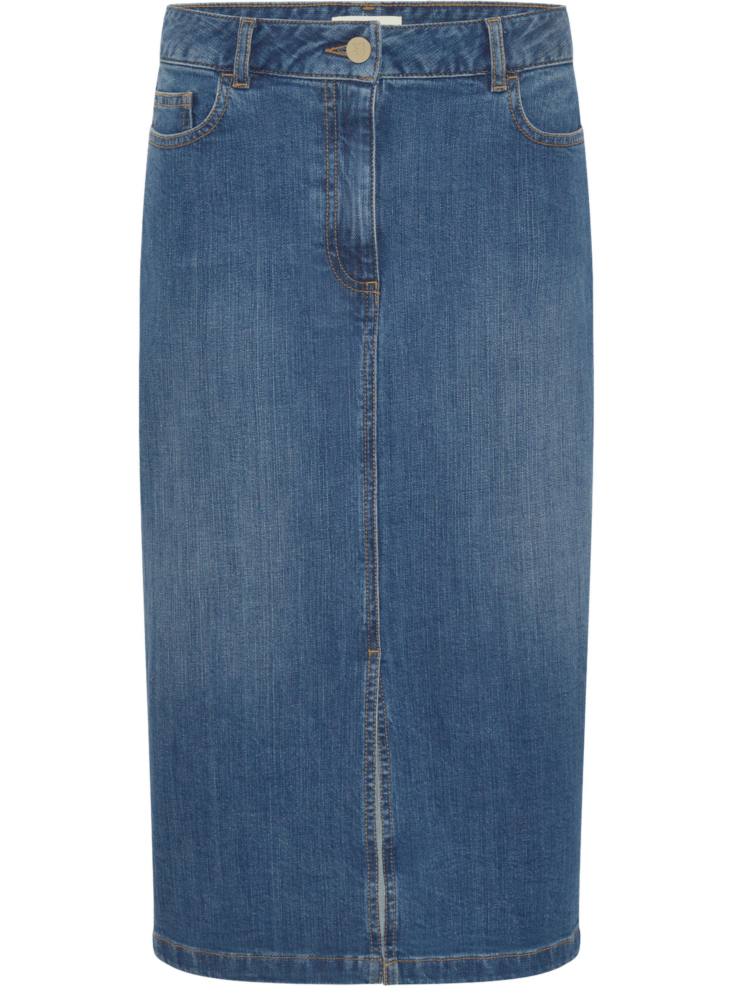 Jupe midi droite en denim - janaelle GERARD DAREL Bleu