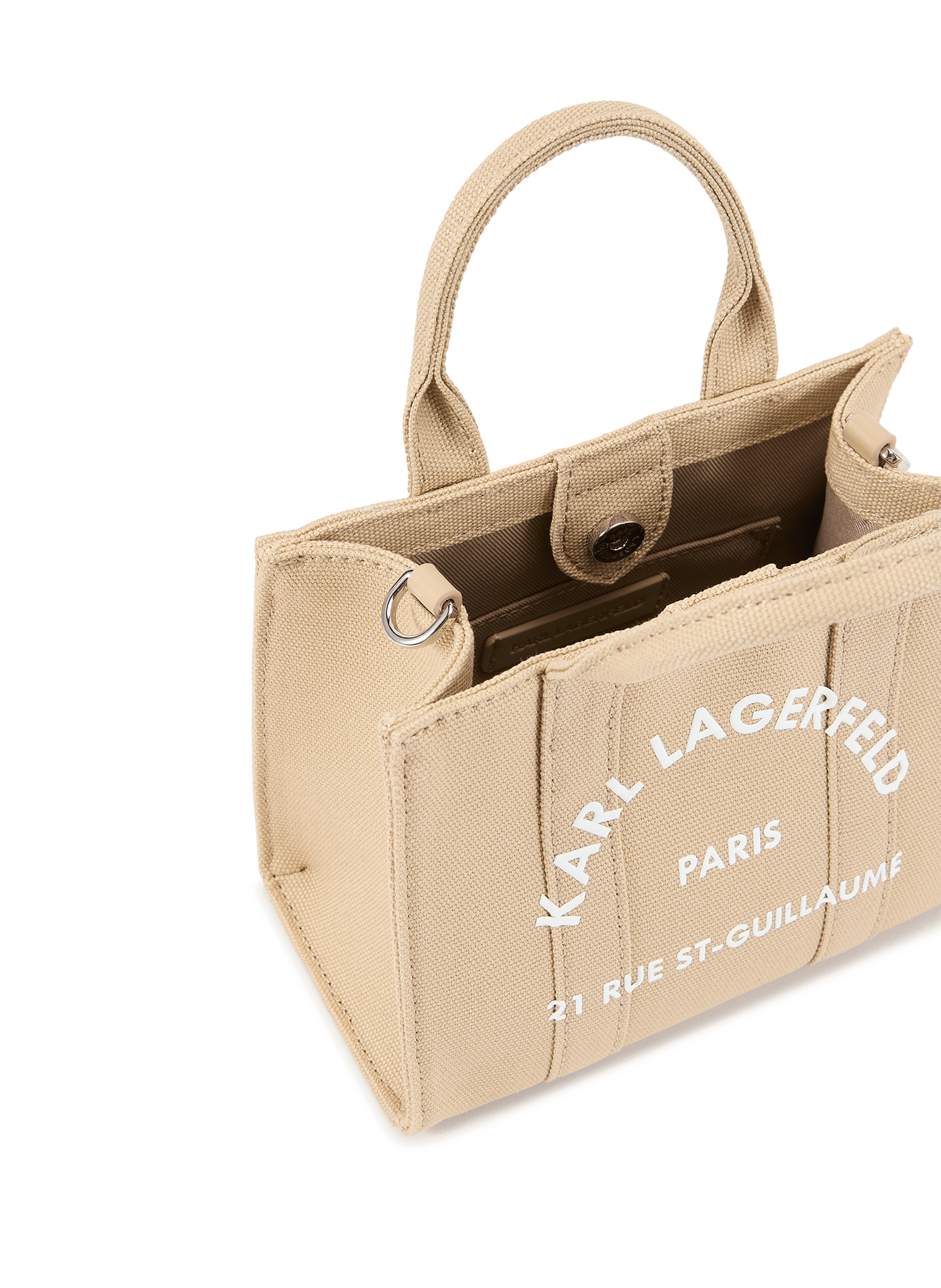 Sac à main 21 Rue St-Guillaume KARL LAGERFELD Beige