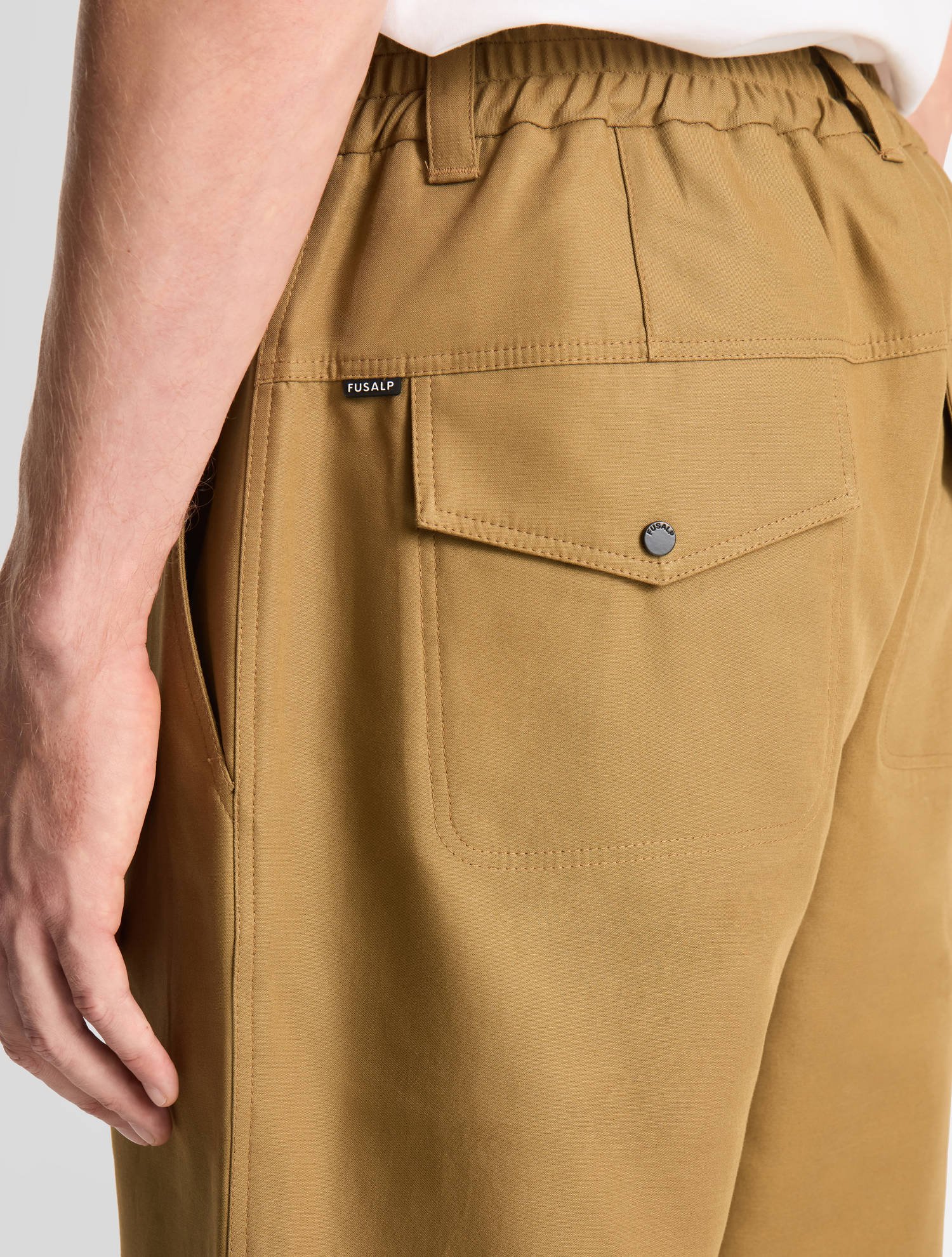 Pantalon laukol coton coupe regular FUSALP Beige