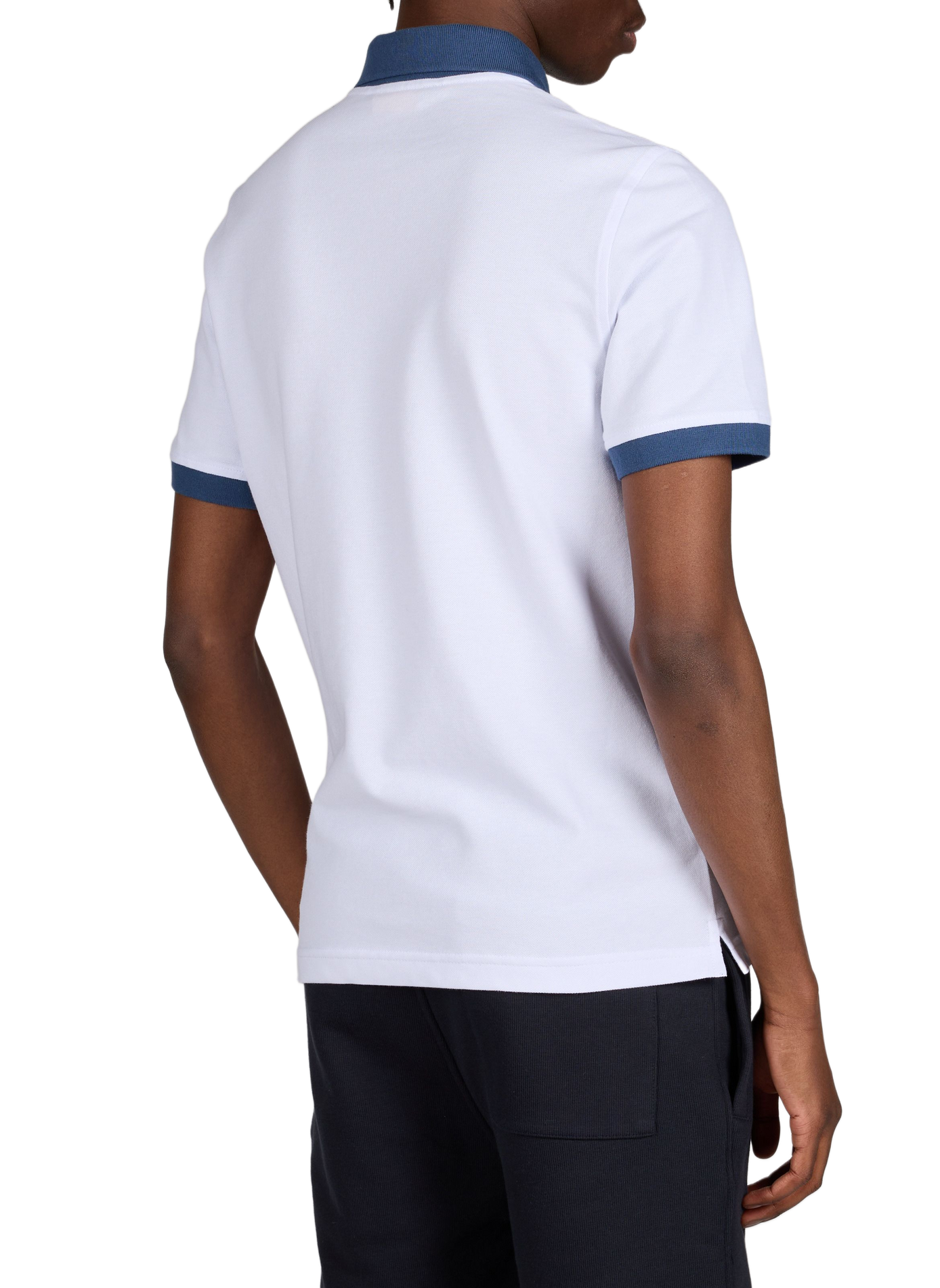 Polo à manches courtes en coton K-WAY Blanc