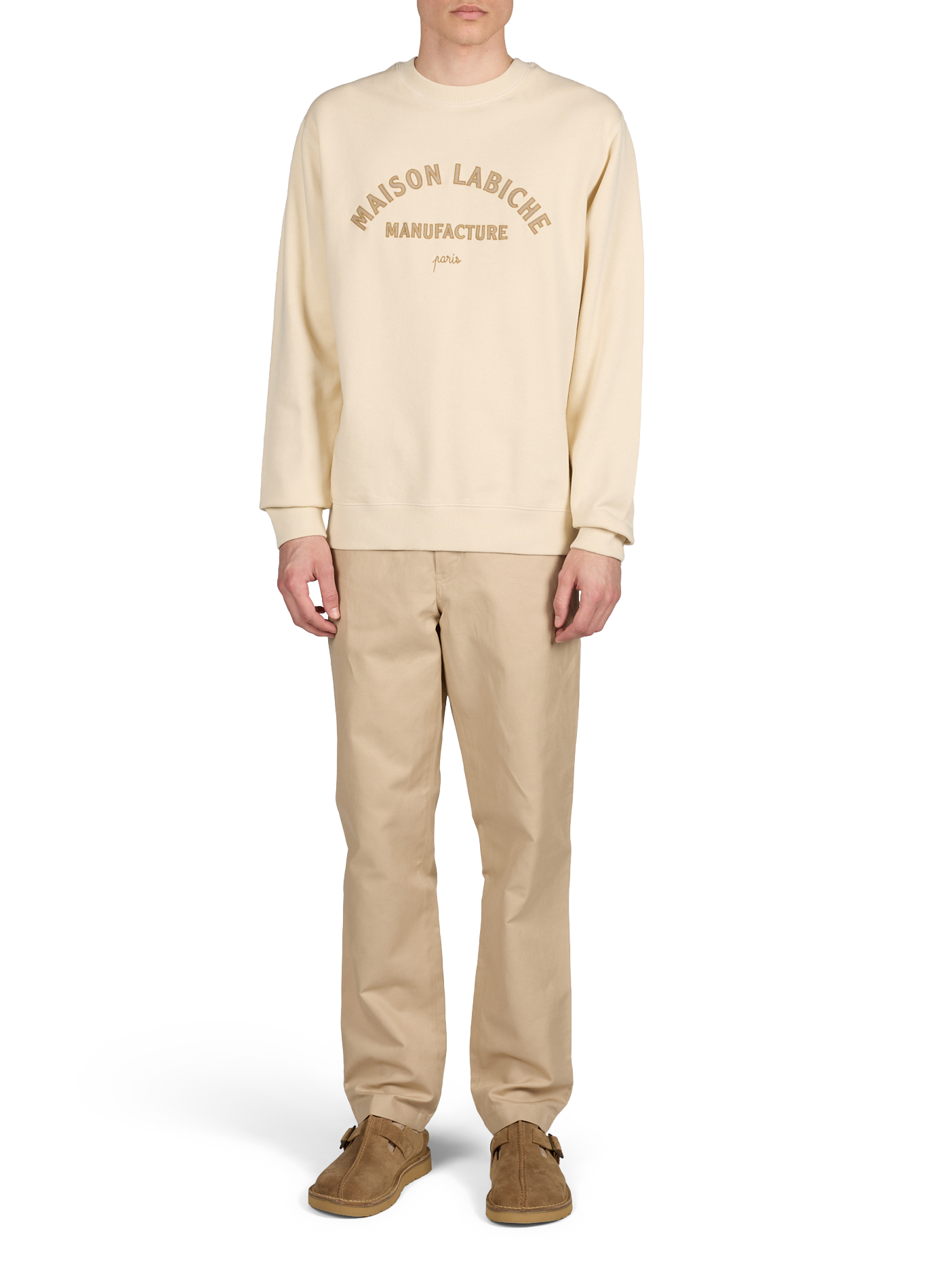Sweatshirt Charonne Manufacture en coton MAISON LABICHE Beige