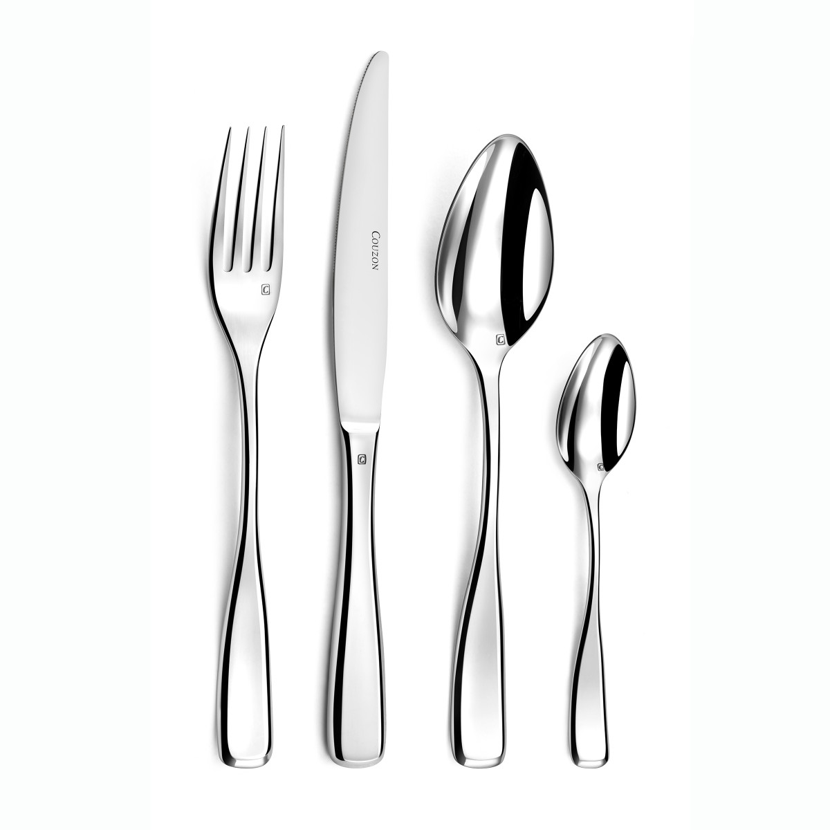 Millénium - 24 couverts de table avec support de rangement nomade COUZON Argent