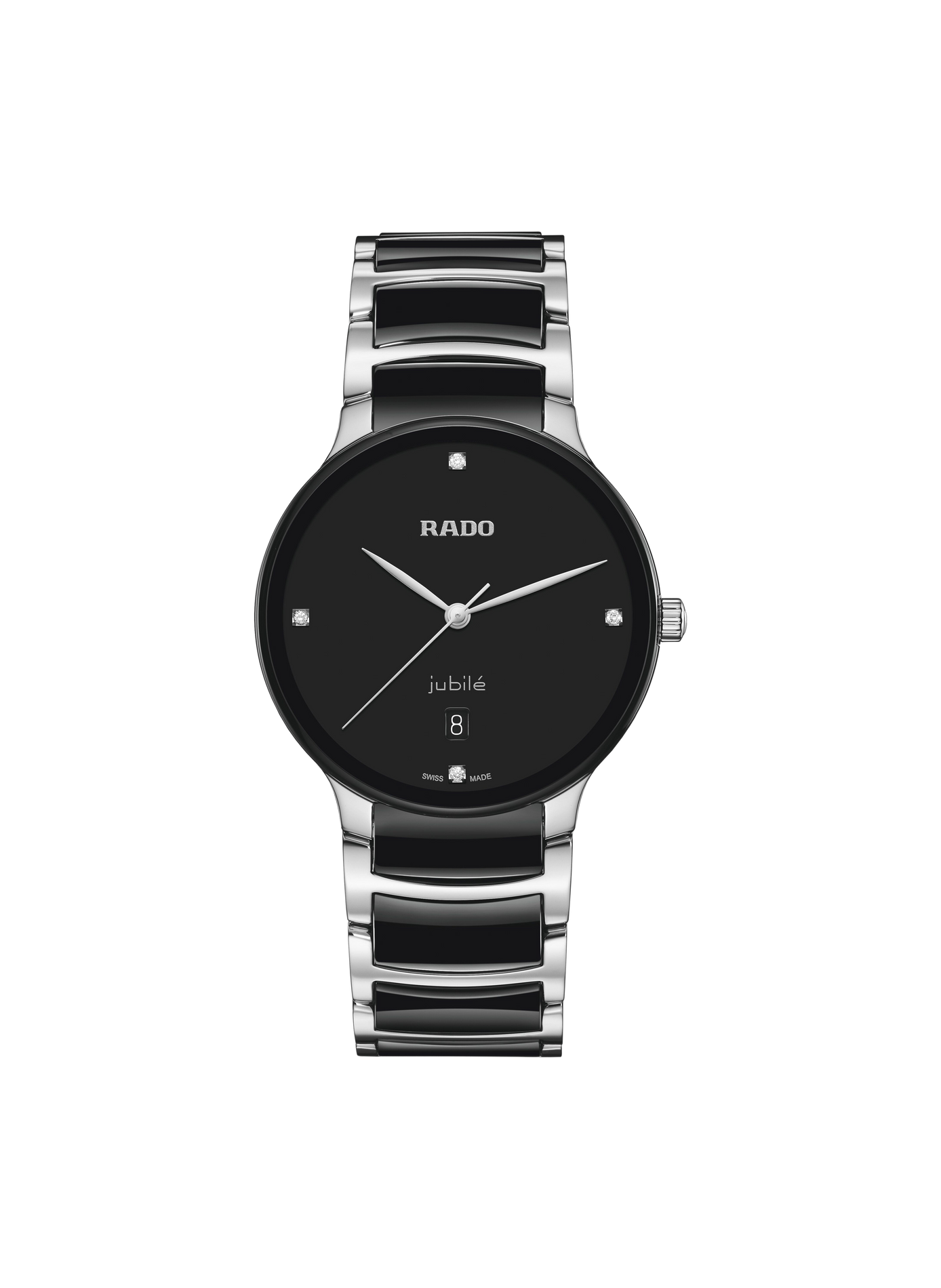 Montre Centrix Quartz Diamonds en céramique RADO Noir
