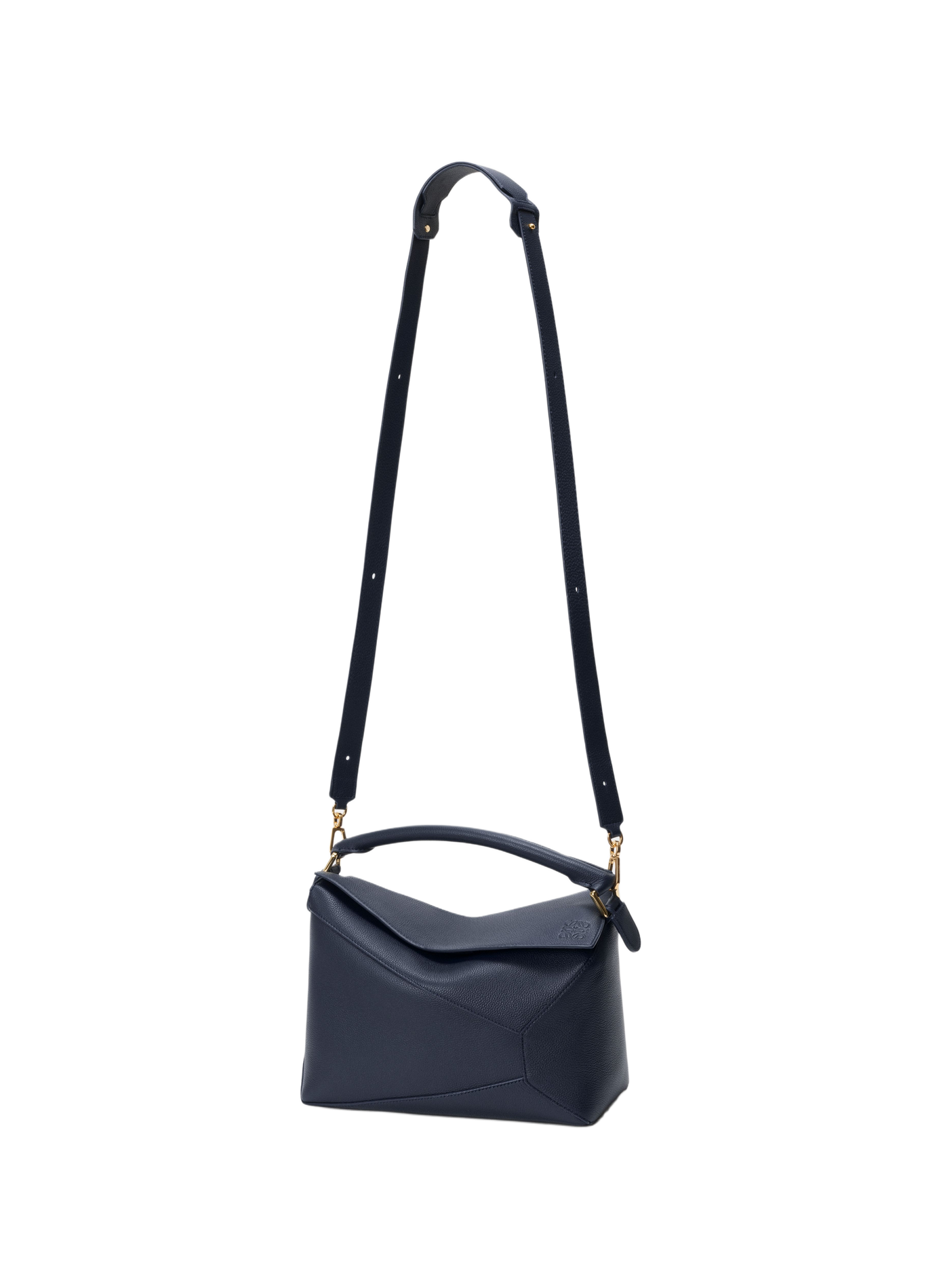 Bolso Puzzle Edge mediano de cuero de becerro granulado suave. LOEWE Azul