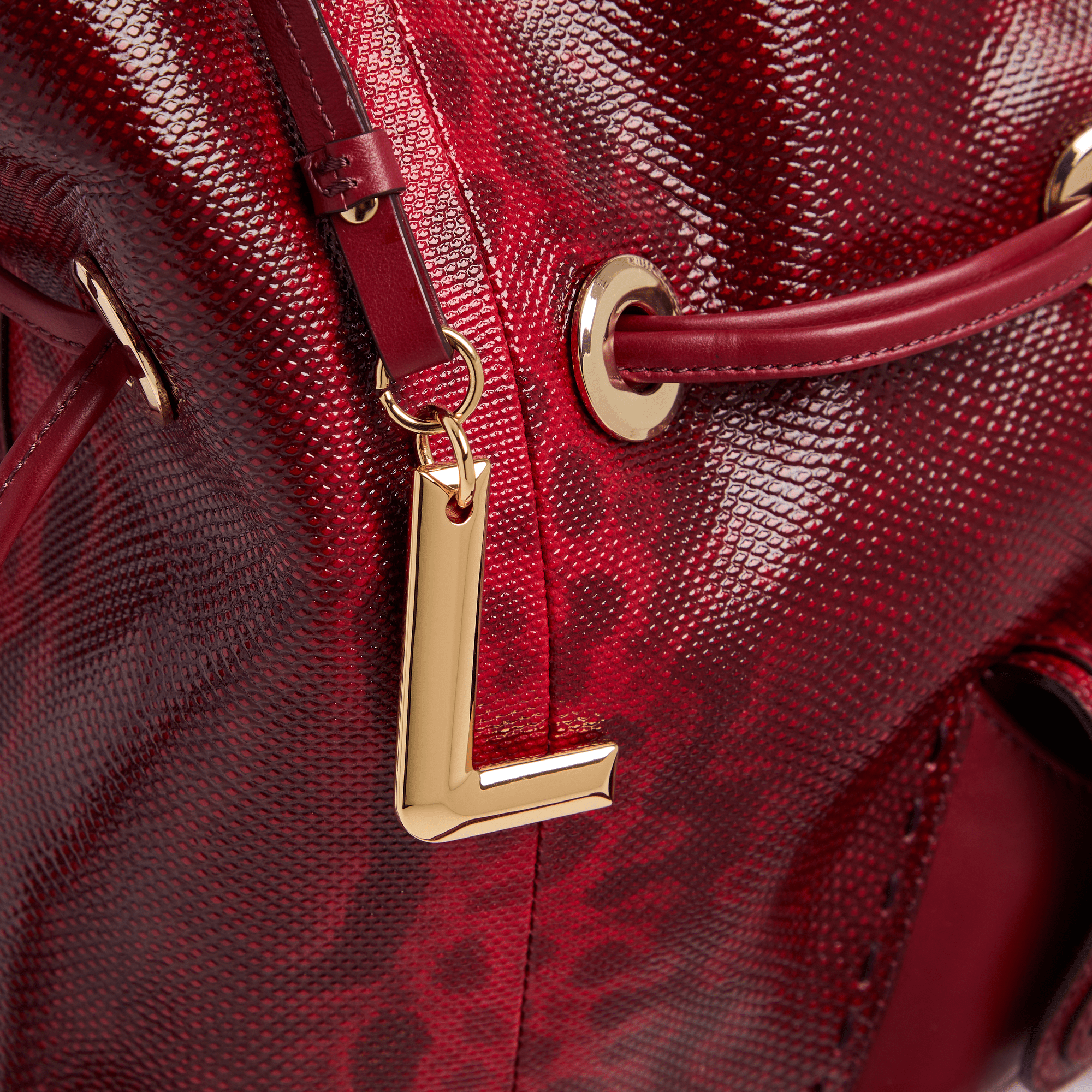 Emmertas eerste flirt capsule 150 jaar in karung en runderleer LANCEL Rood