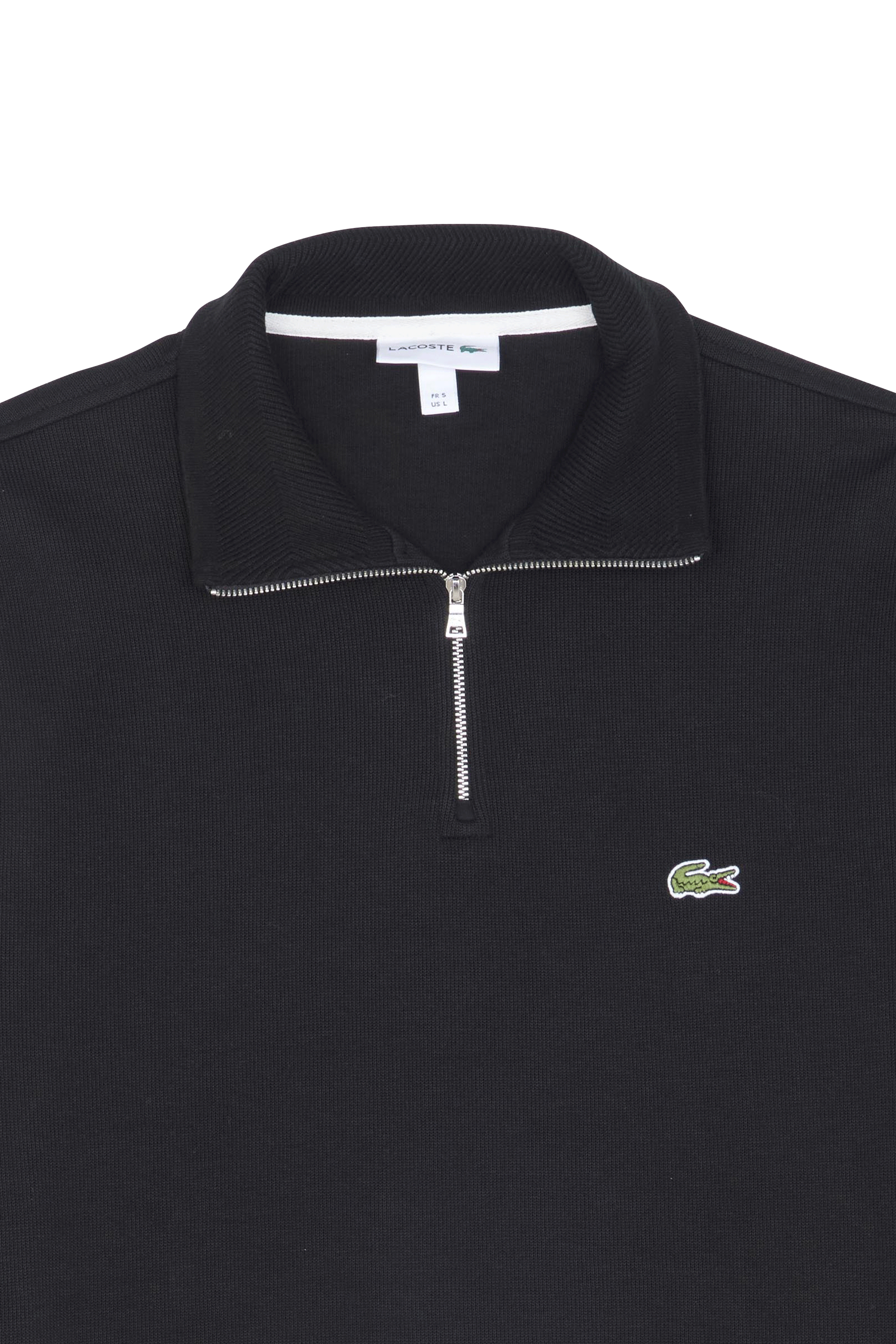 Sweatshirt zippé core 1/4 zip LACOSTE Noir