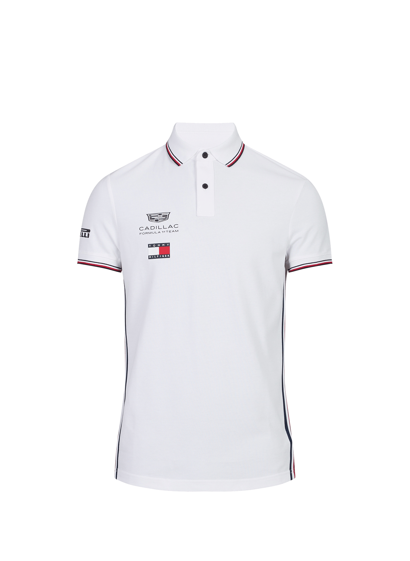 Polo droit sérigraphié TOMMY HILFIGER Blanc