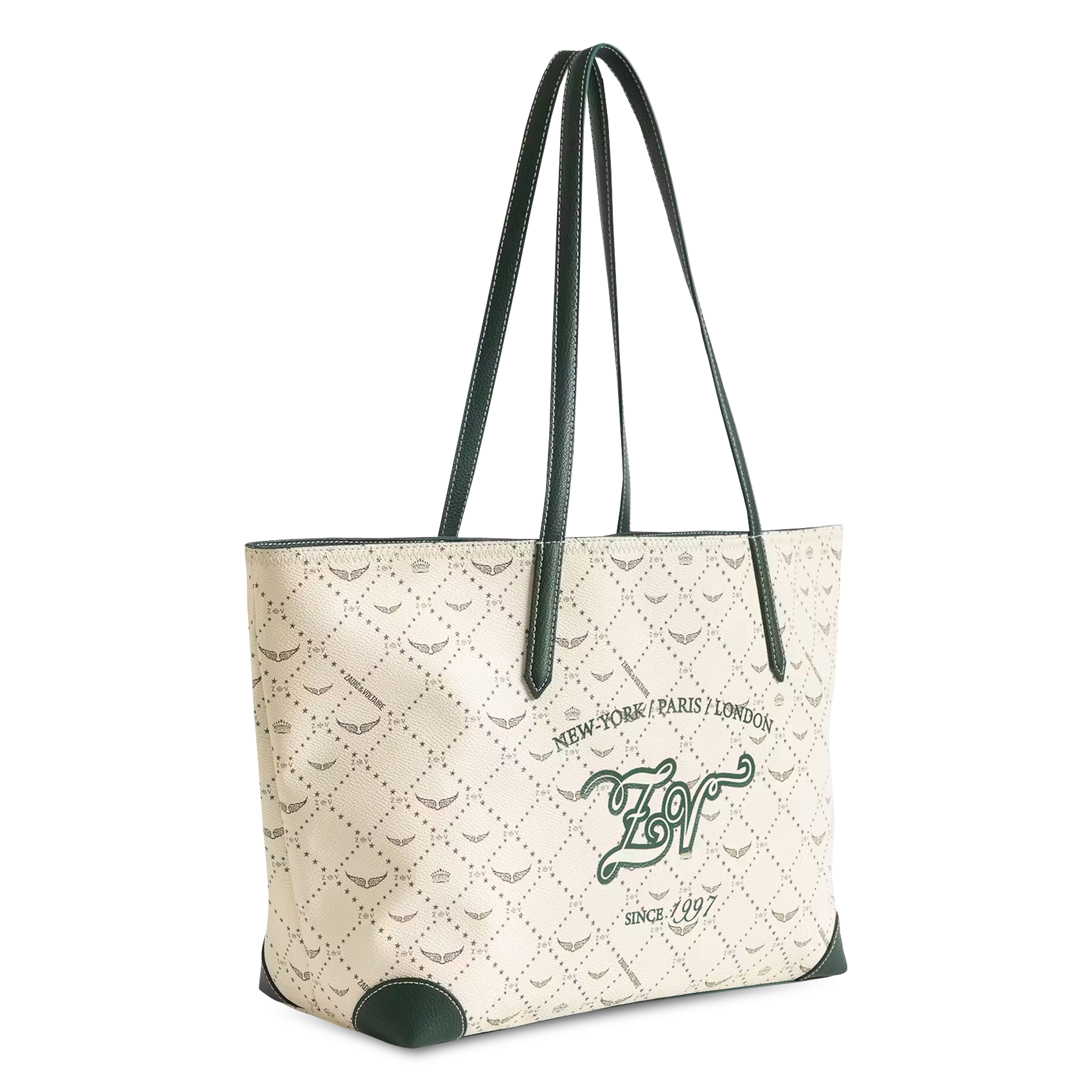 Sac cabas imprimé z shopper ZADIG&VOLTAIRE Blanc