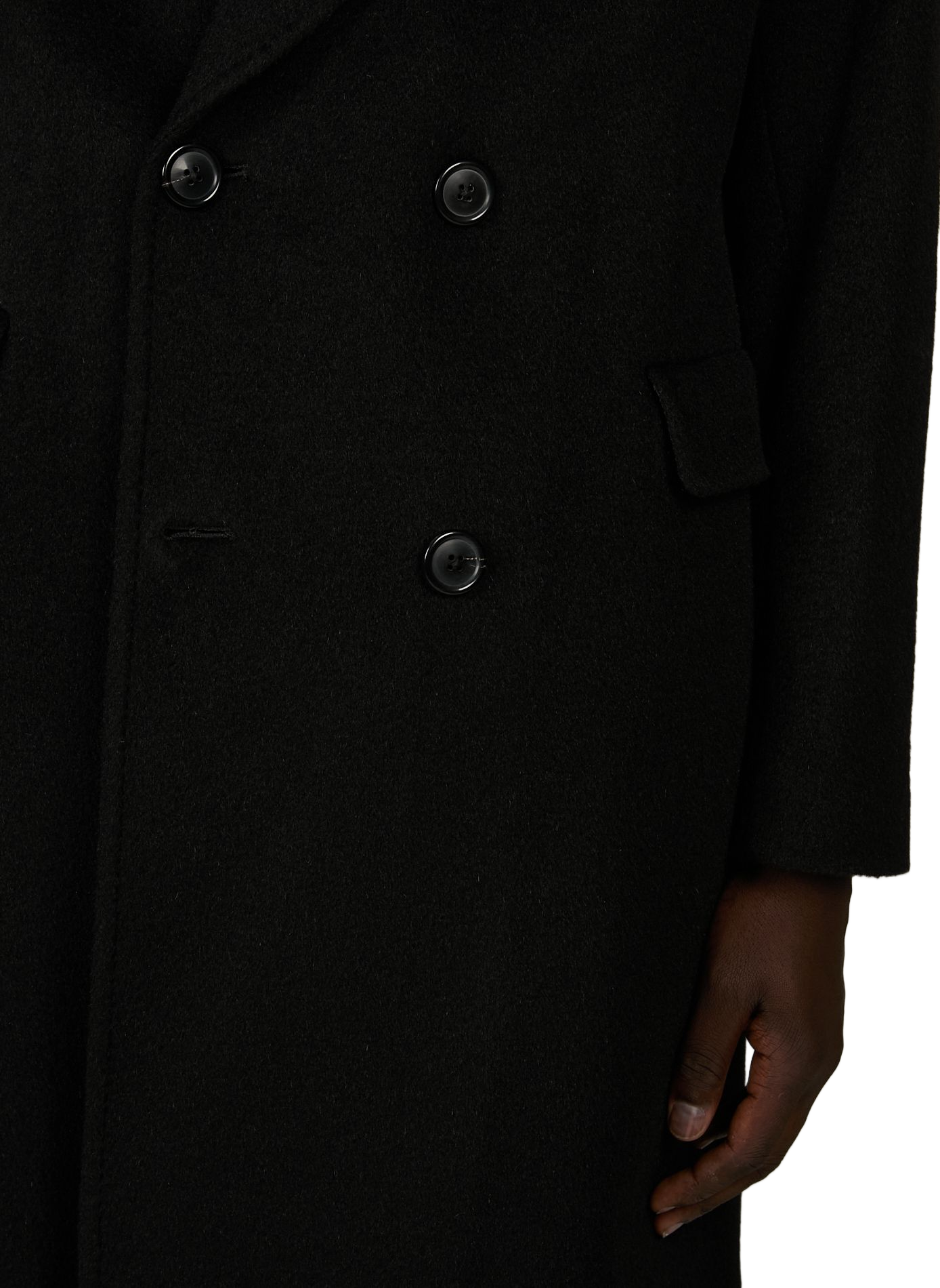 Oversized coat in blended wool and mohair OUR LEGACY Black
