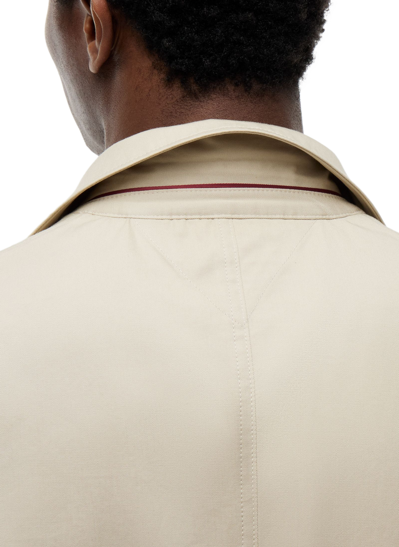 Gerader Blazer mit Reverskragen aus Baumwolle TOMMY HILFIGER Beige