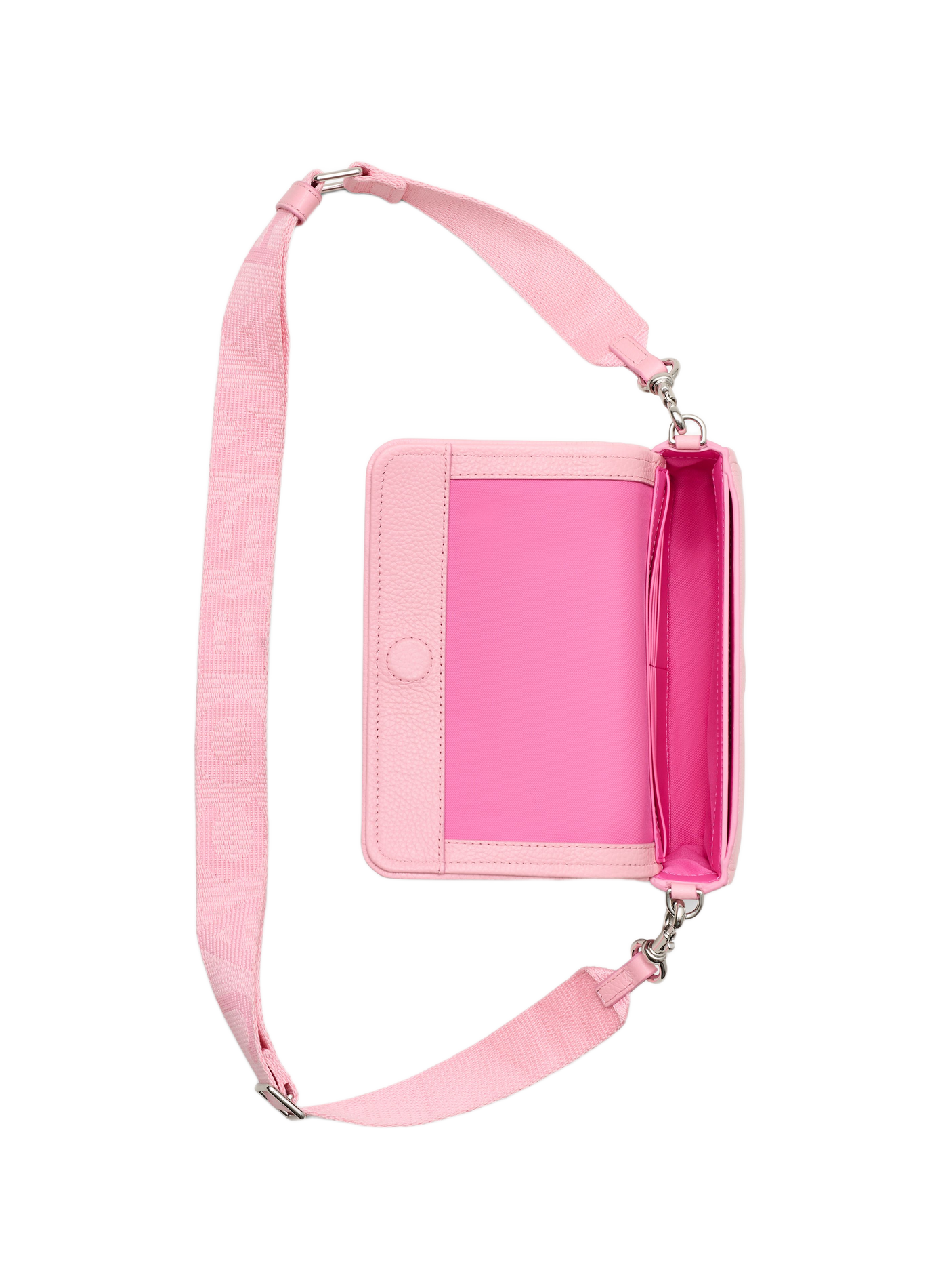 The Leather Mini Shoulder Bag in leather | Pink MARC JACOBS Women