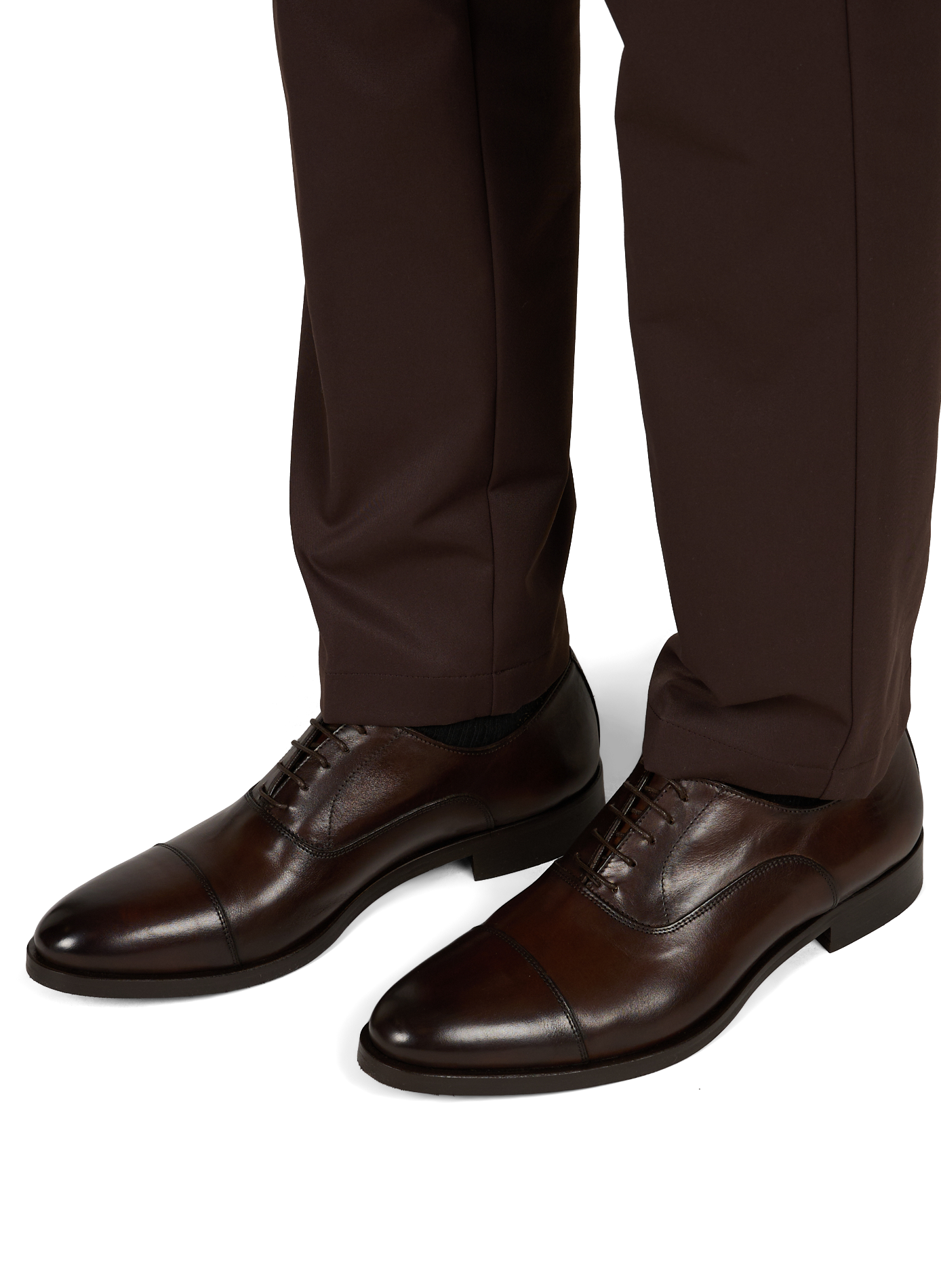 Leder-Oxfords SAISON 1865 Braun