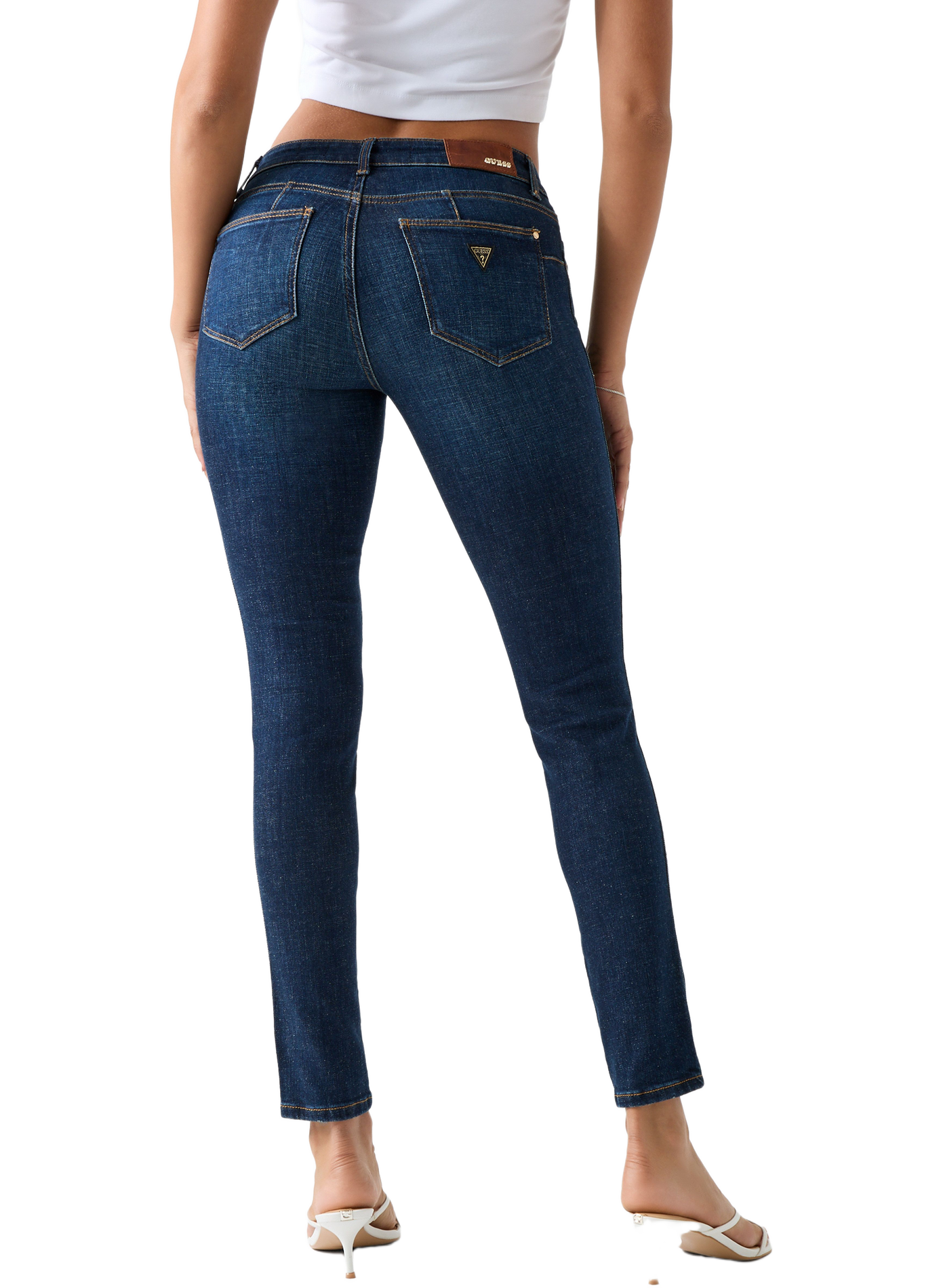 Slim-fit cotton-blend jeans GUESS Blue