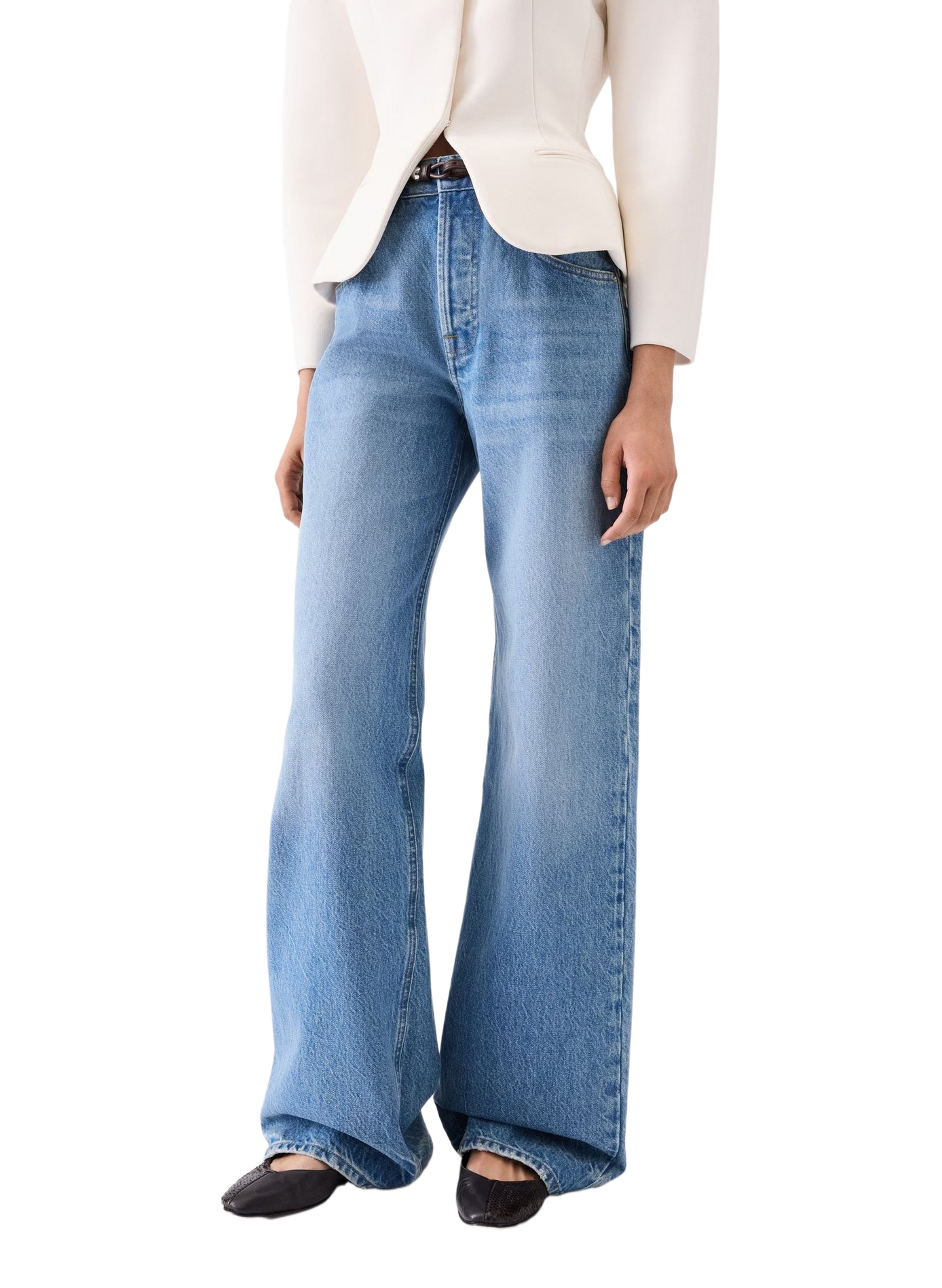 Große Jeans aus Nîmes JACQUEMUS Blau