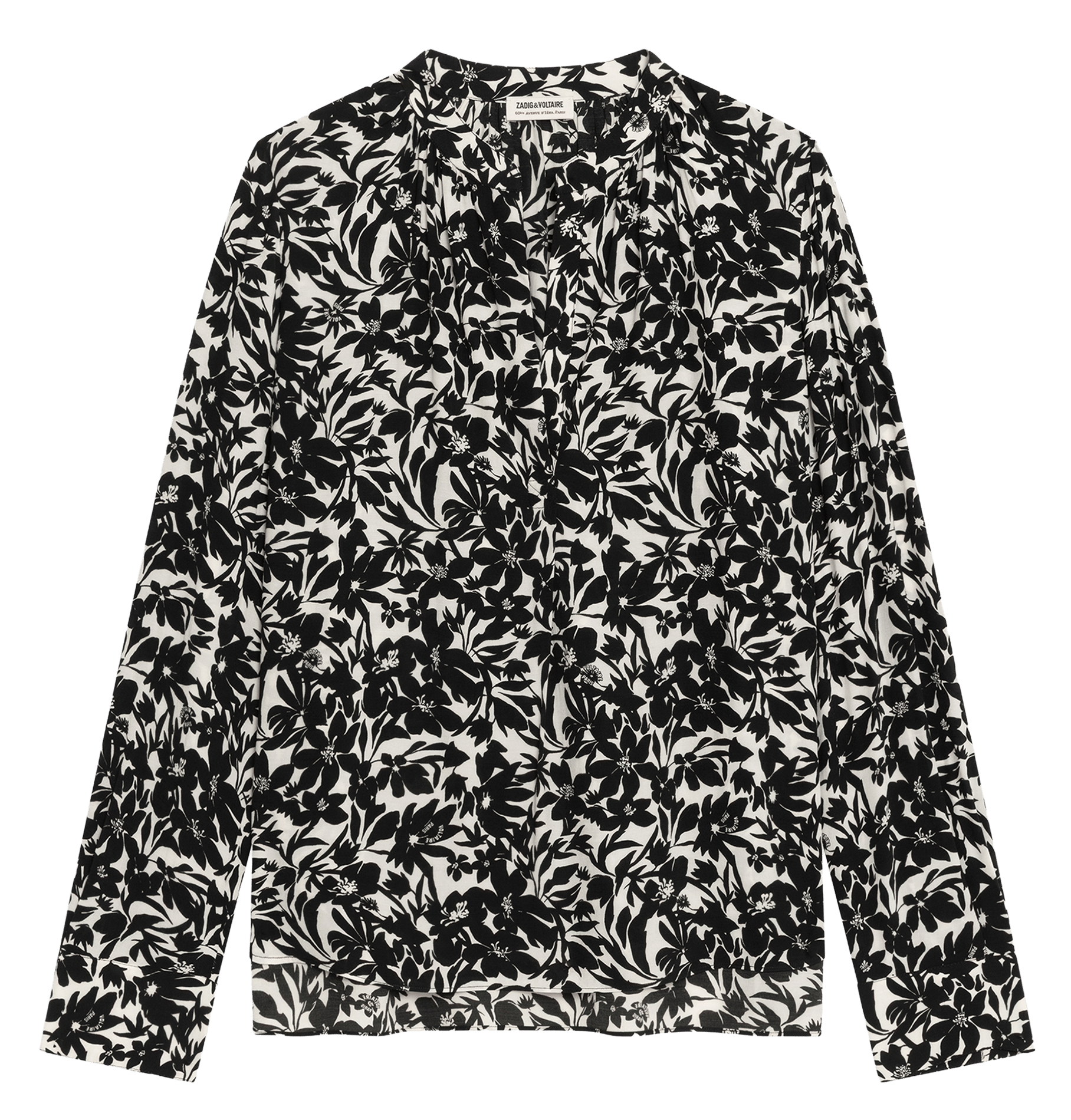Chemise col classique imprimée tink ZADIG&VOLTAIRE Zwart