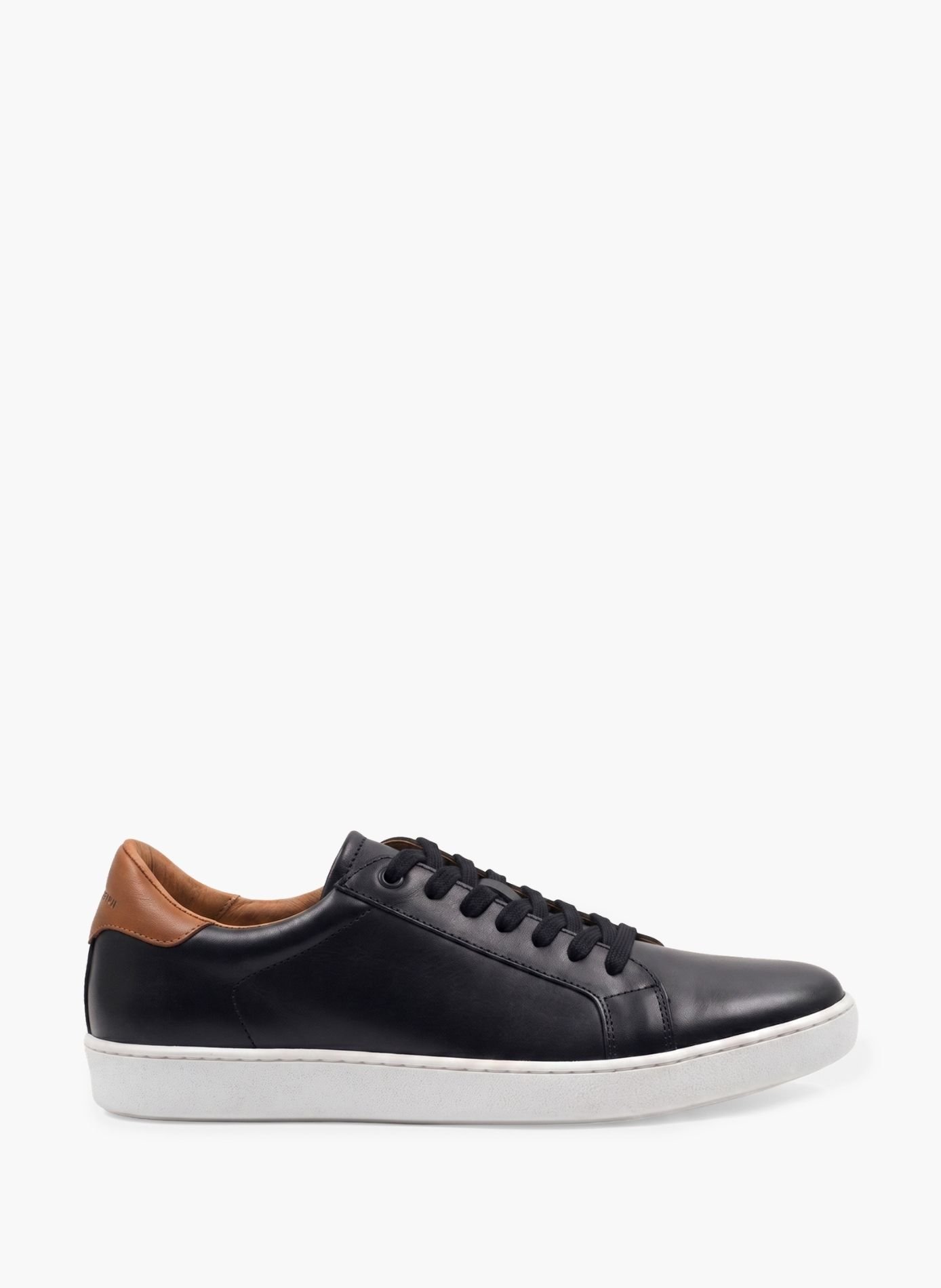 Tennis lacet homme cuir JULES & JENN Noir