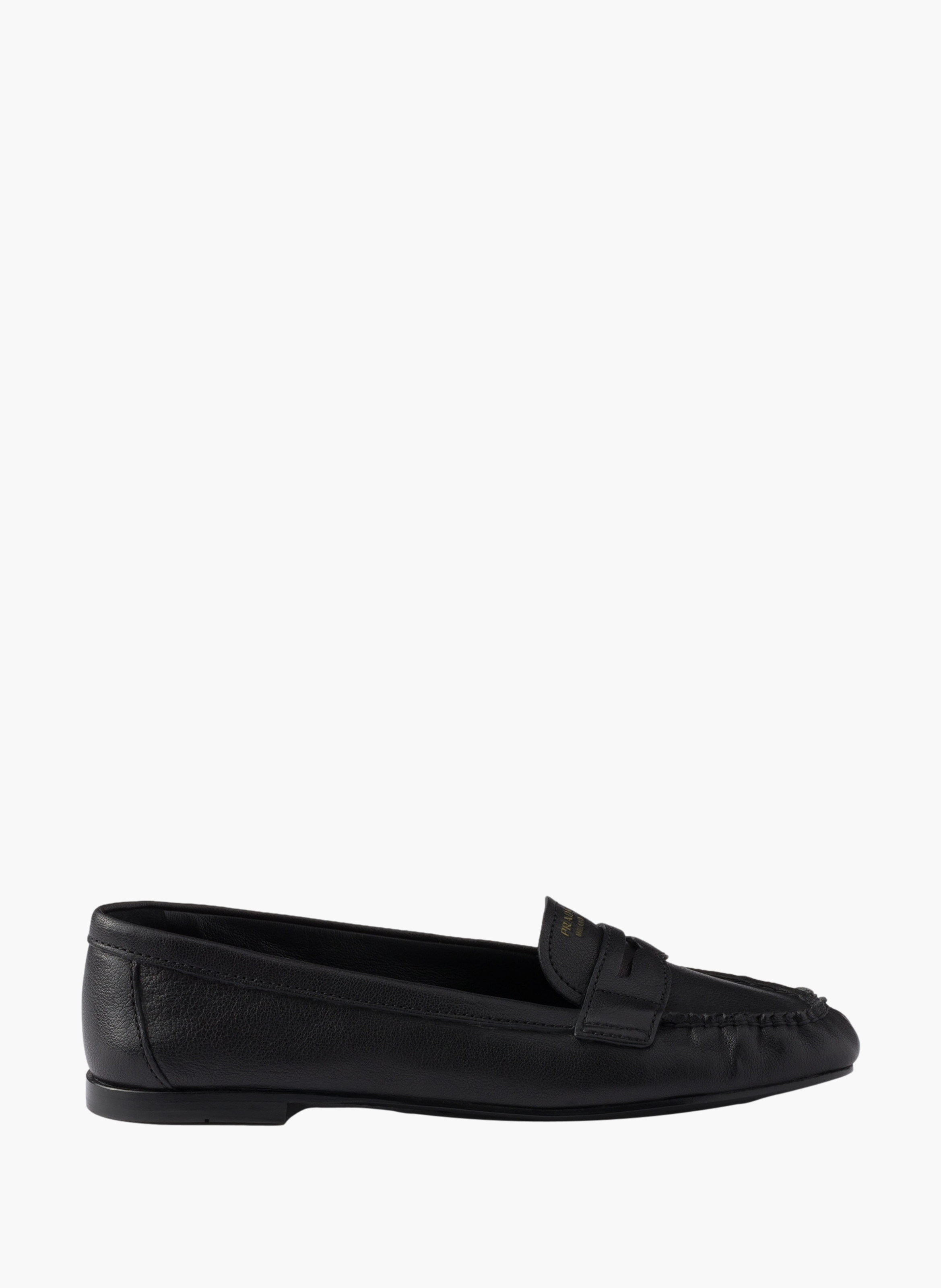Mocassins en cuir PRADA Noir