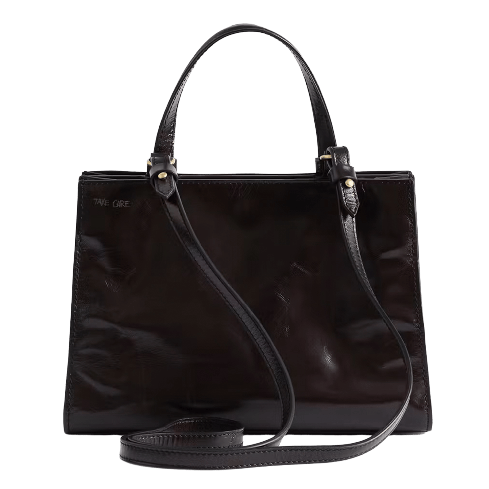 Jack Nano handtas van lakleer ZADIG&VOLTAIRE Bruin