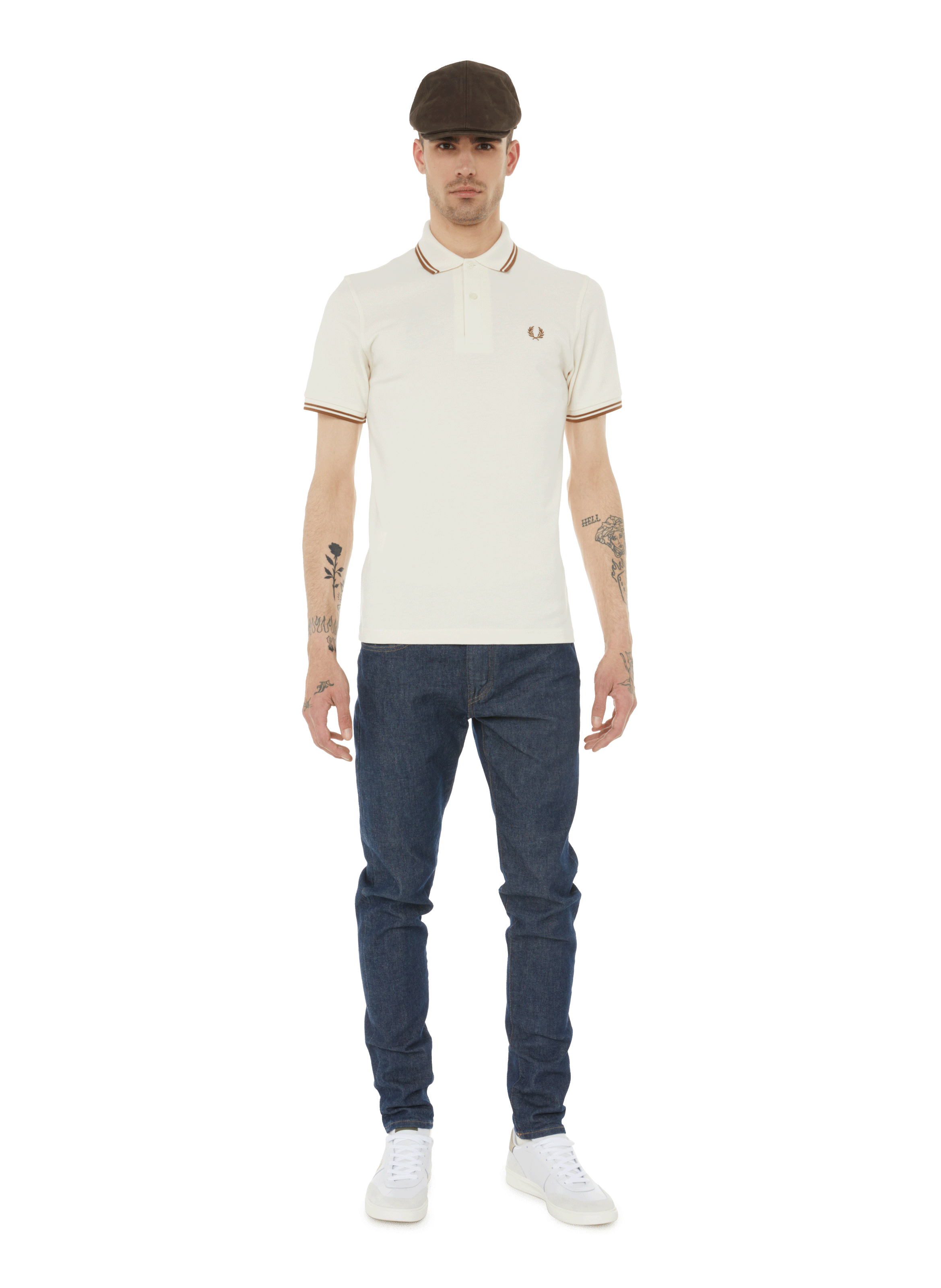 Béret en cuir | Marron AU PRINTEMPS PARIS Homme