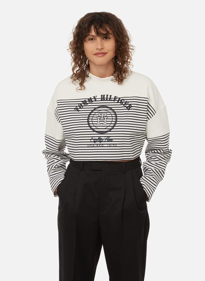 Striped cotton sweatshirt TOMMY HILFIGER