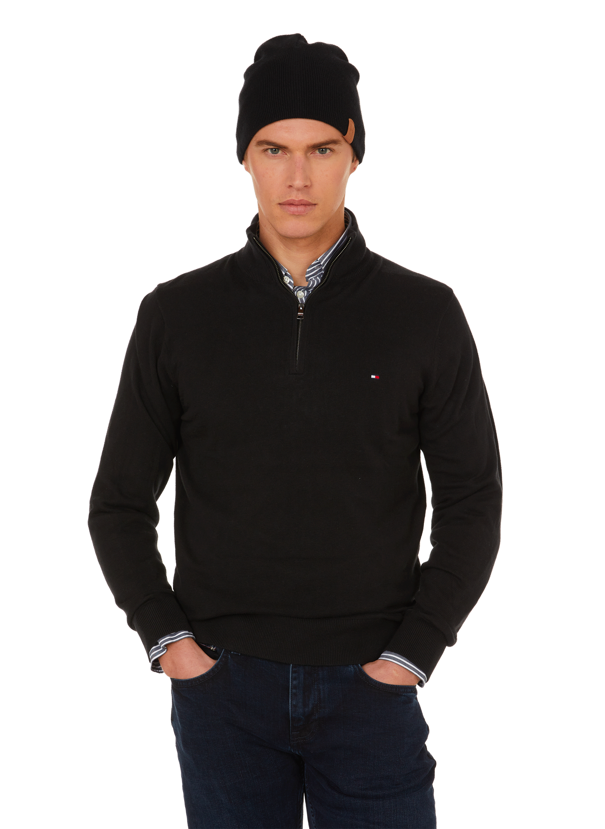 tommy hilfiger jumper half zip