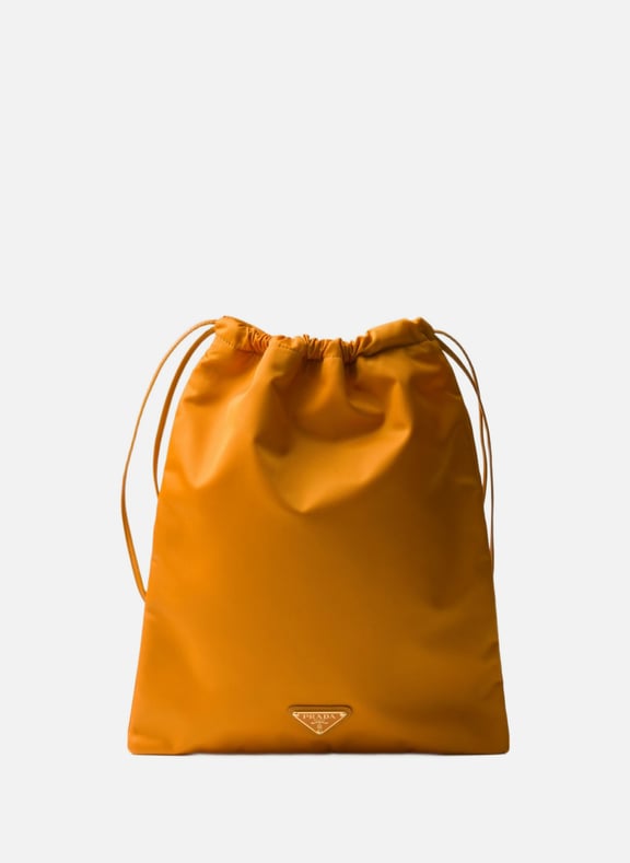 Pochette en re-nylon Orange by PRADA PRADA Pochette en re-nylon Orange
