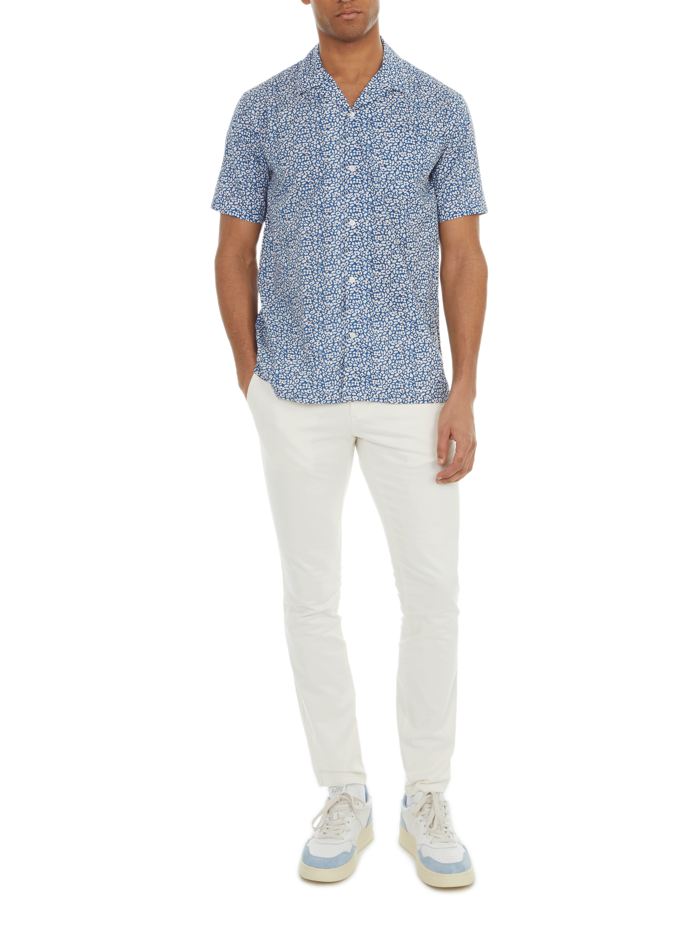 Chemise imprimée en coton  AU PRINTEMPS PARIS Bleu