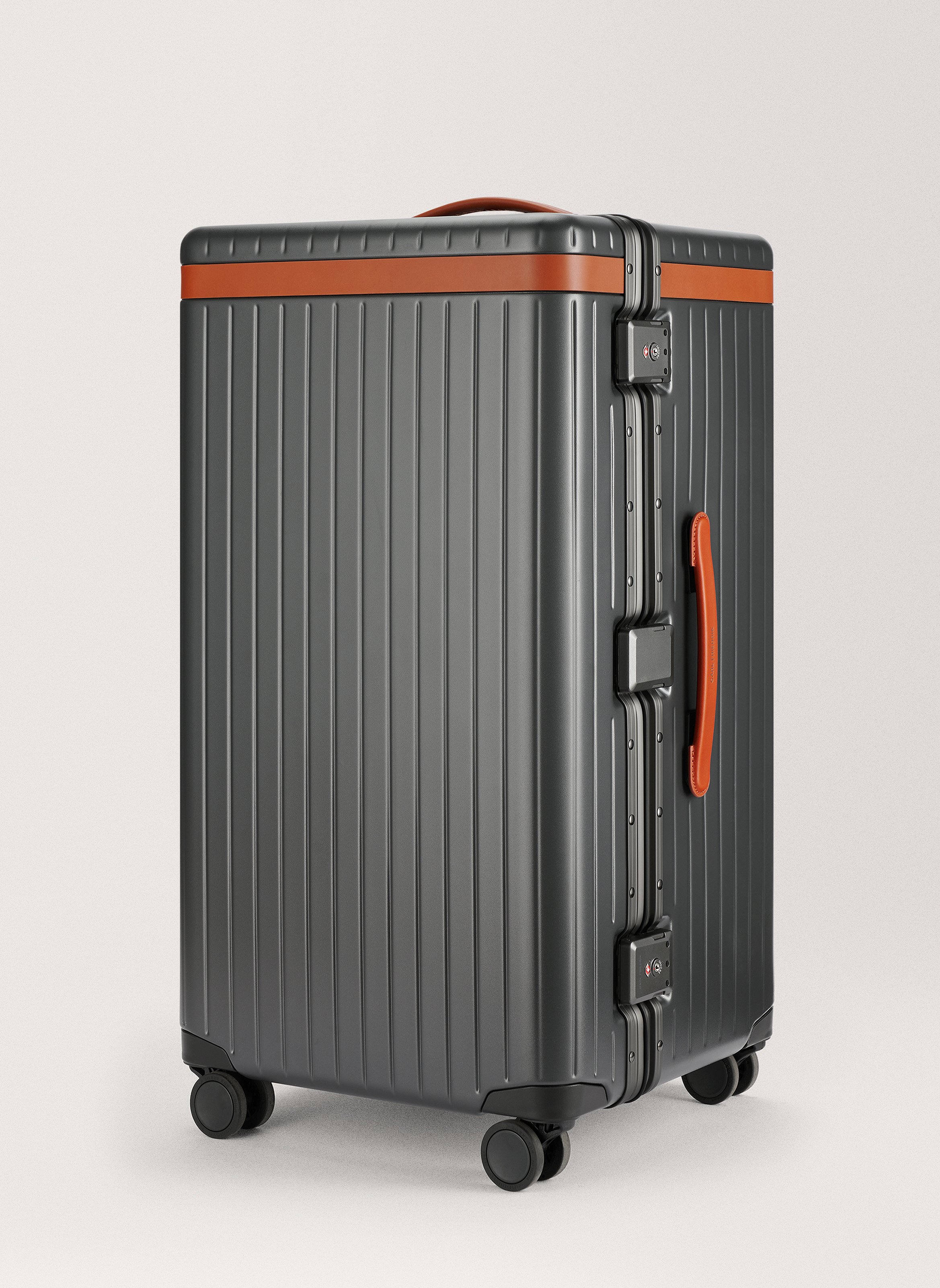 Valise 'trunk' en polycarbonate CARL FRIEDRIK Gris