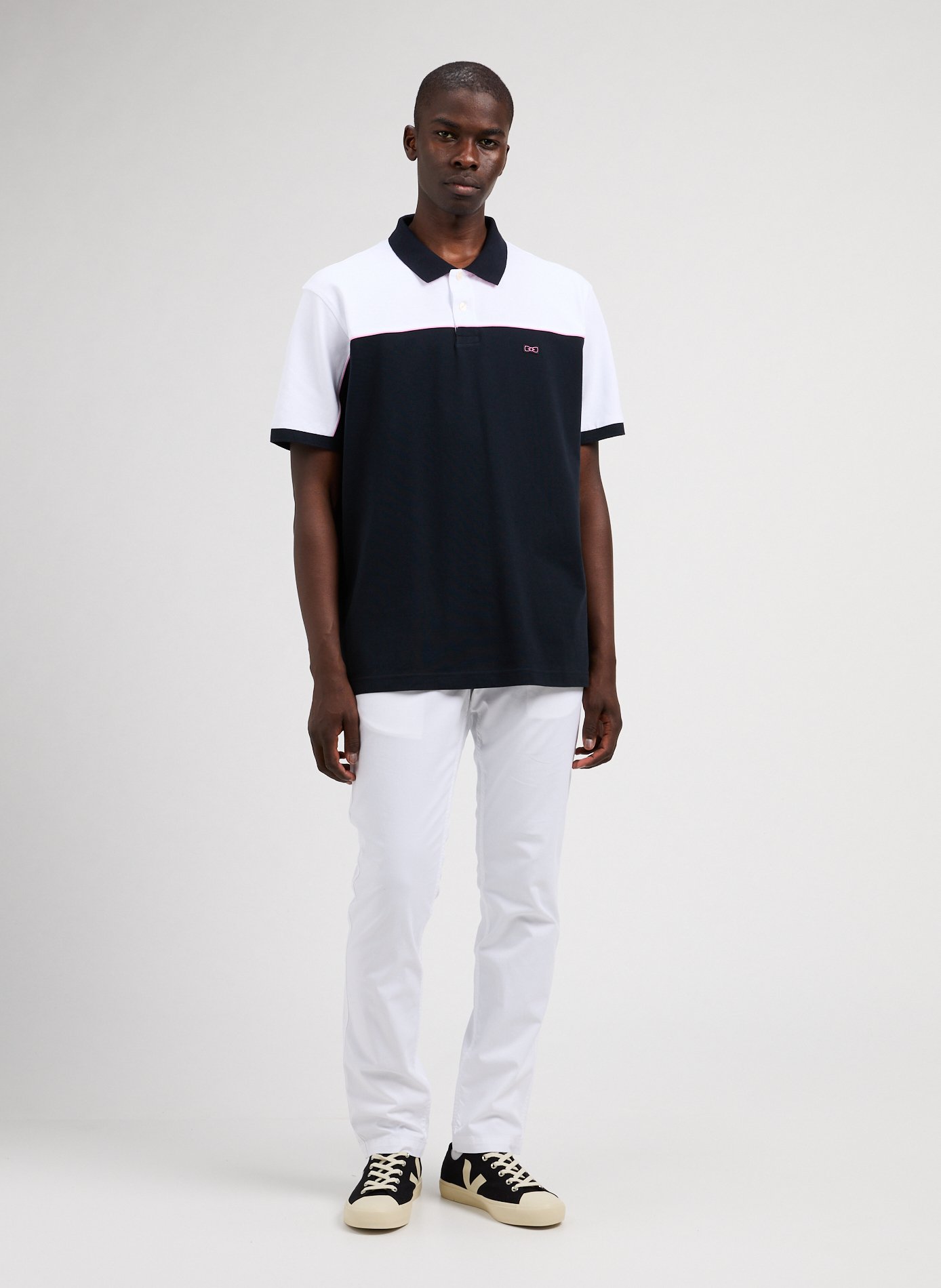 Pantalon uni en coton EDEN PARK Blanc