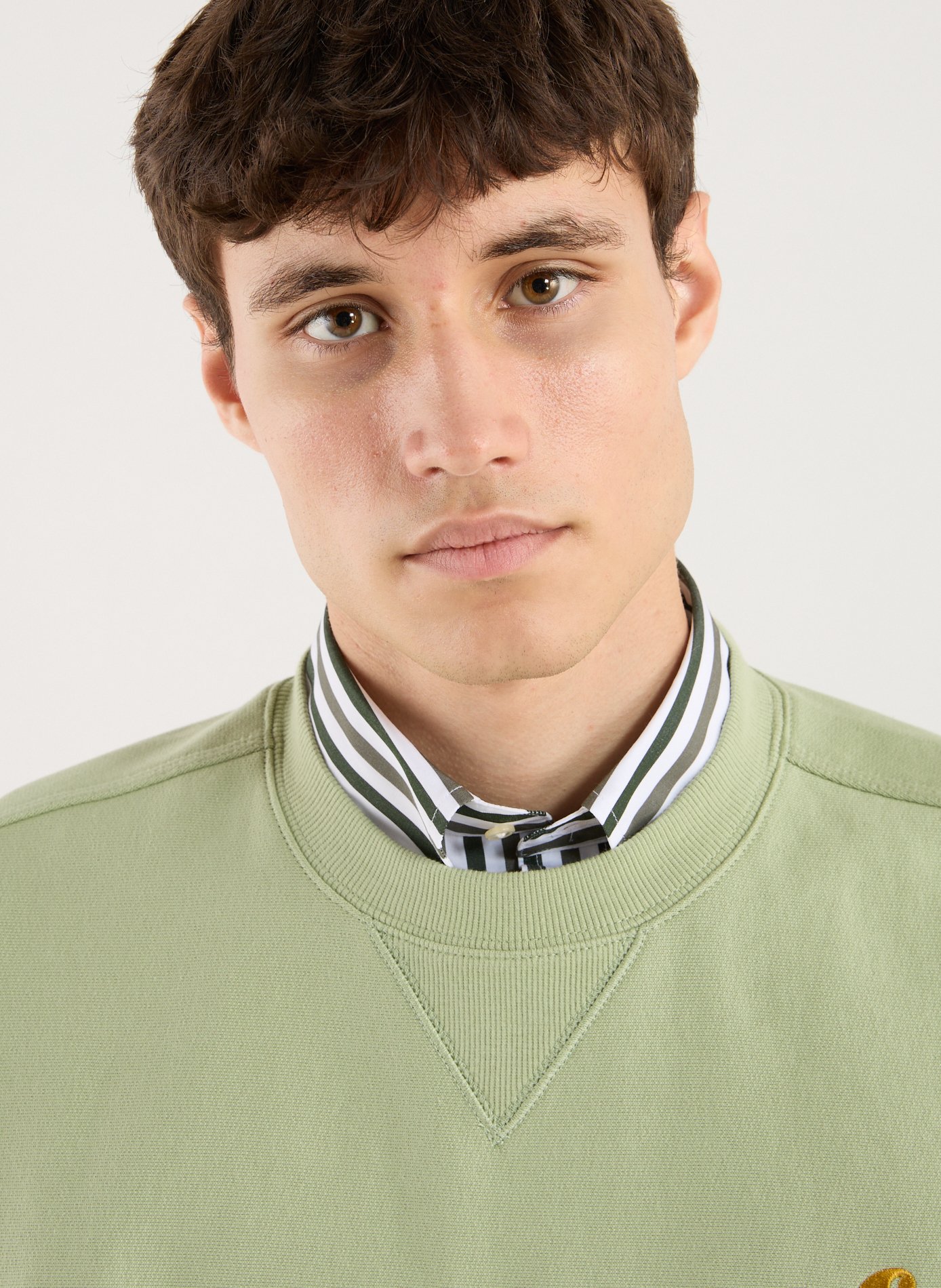 Sweatshirt ample en coton mélangé CARHARTT WIP Vert