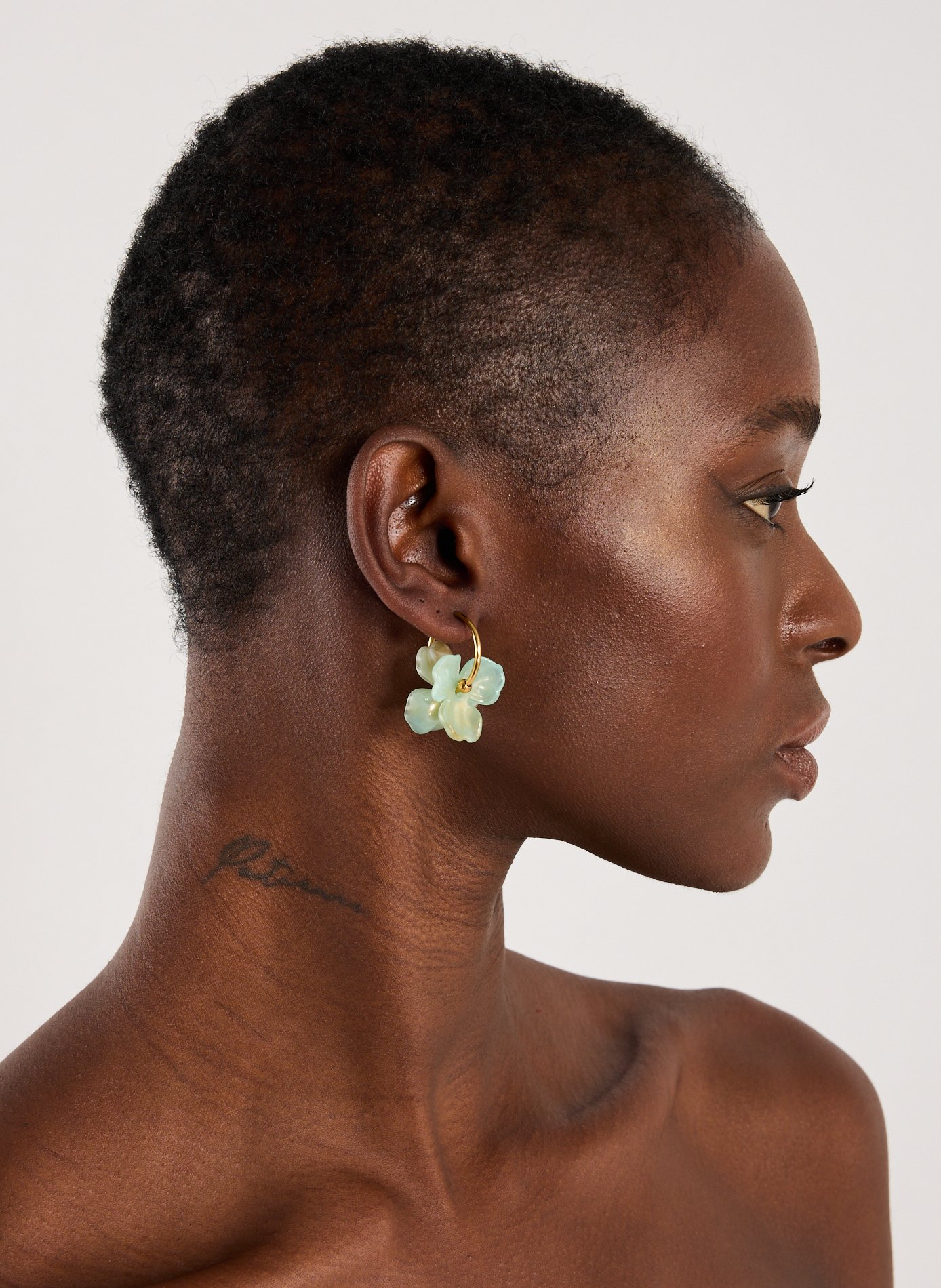 Boucles d&#039;oreille pendantes AU PRINTEMPS PARIS Vert