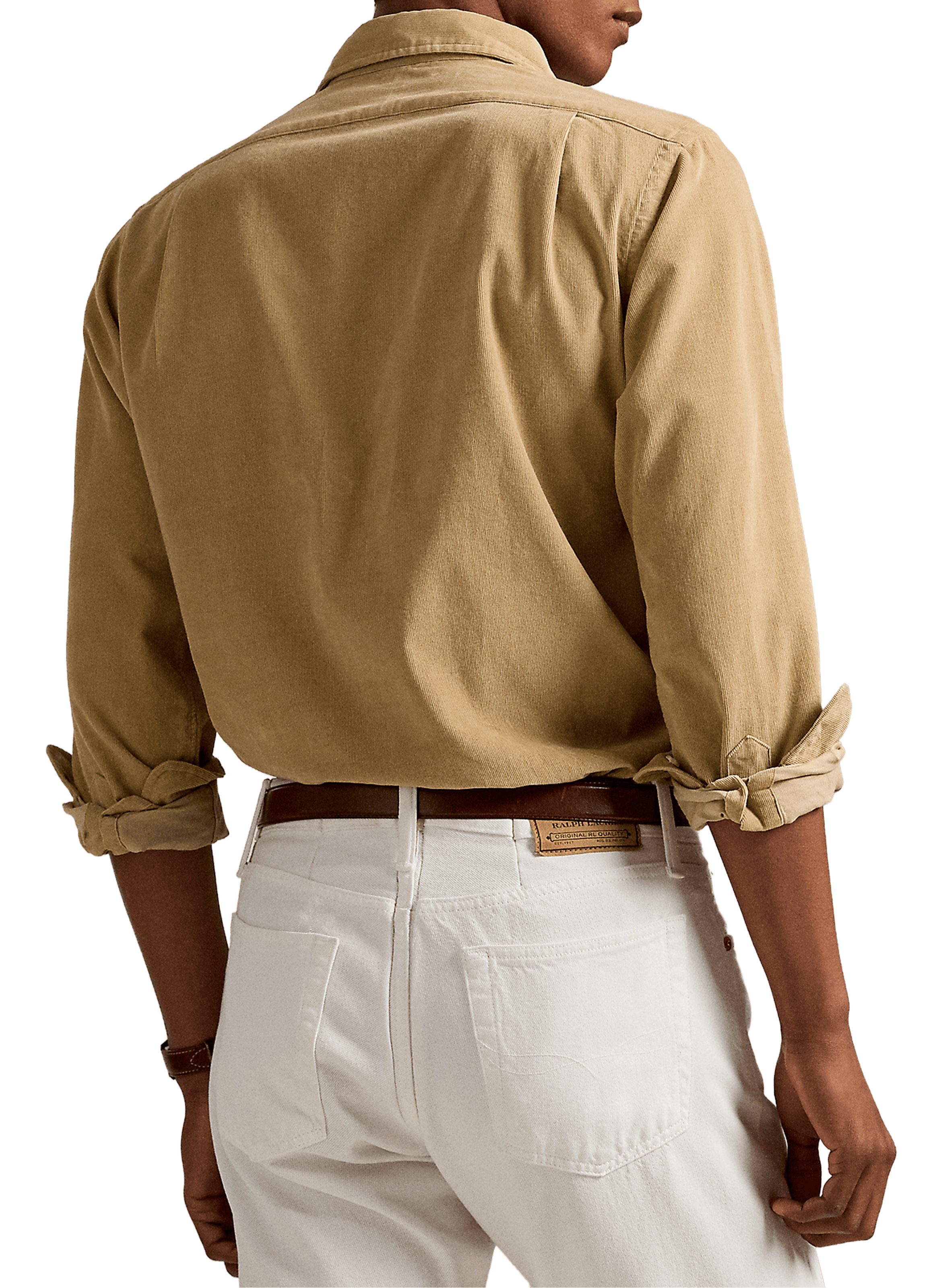 Chemise en coton POLO RALPH LAUREN Kaki