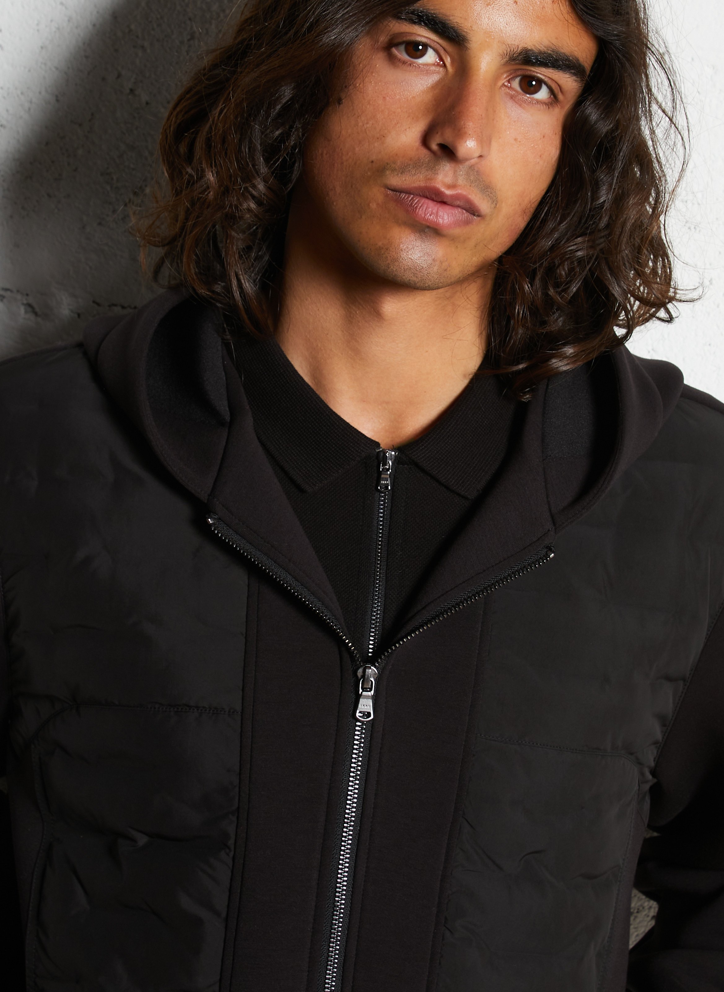 Blouson droit matelassé IKKS Noir