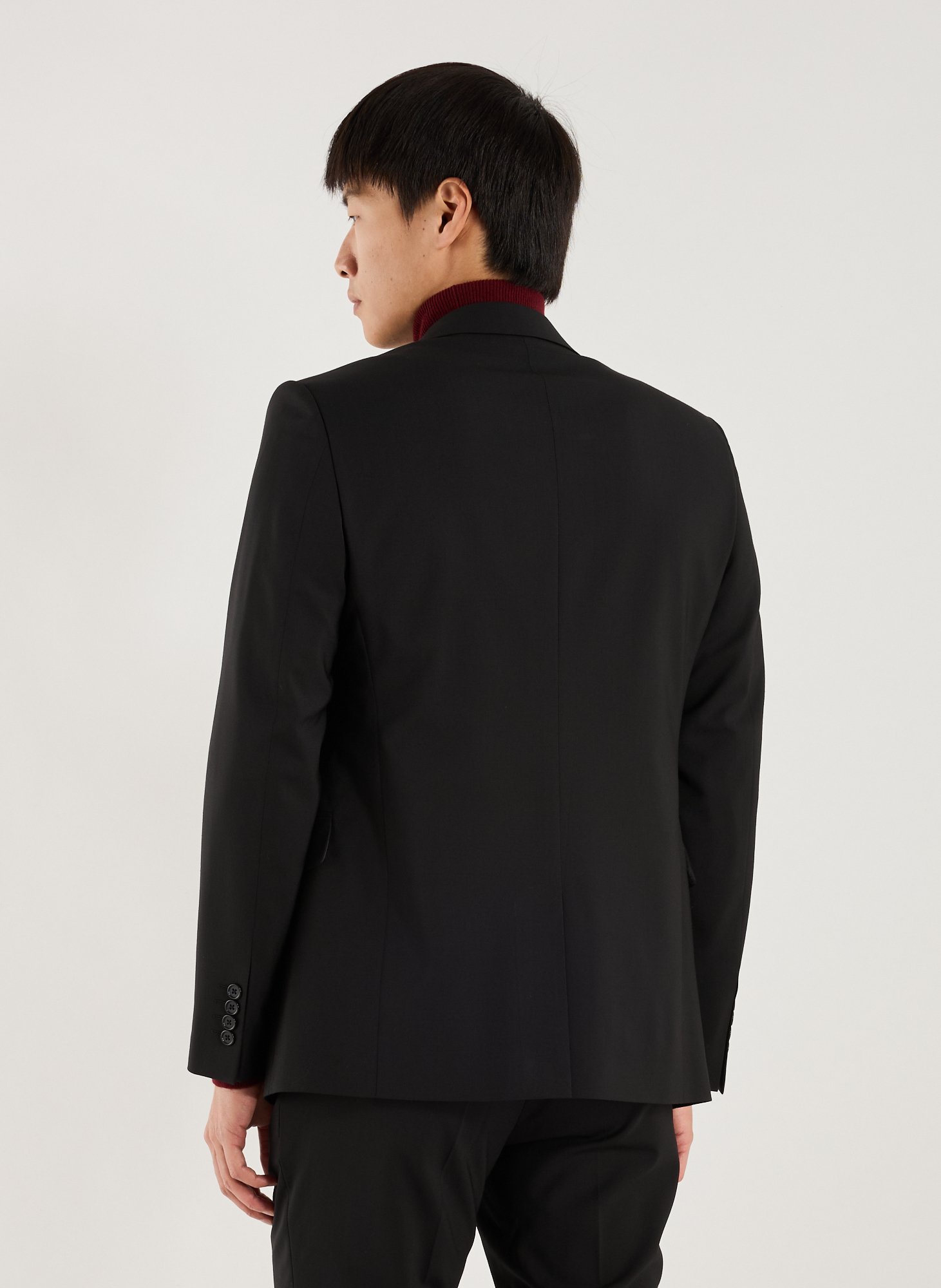 Solid wool blend blazer AU PRINTEMPS PARIS Black