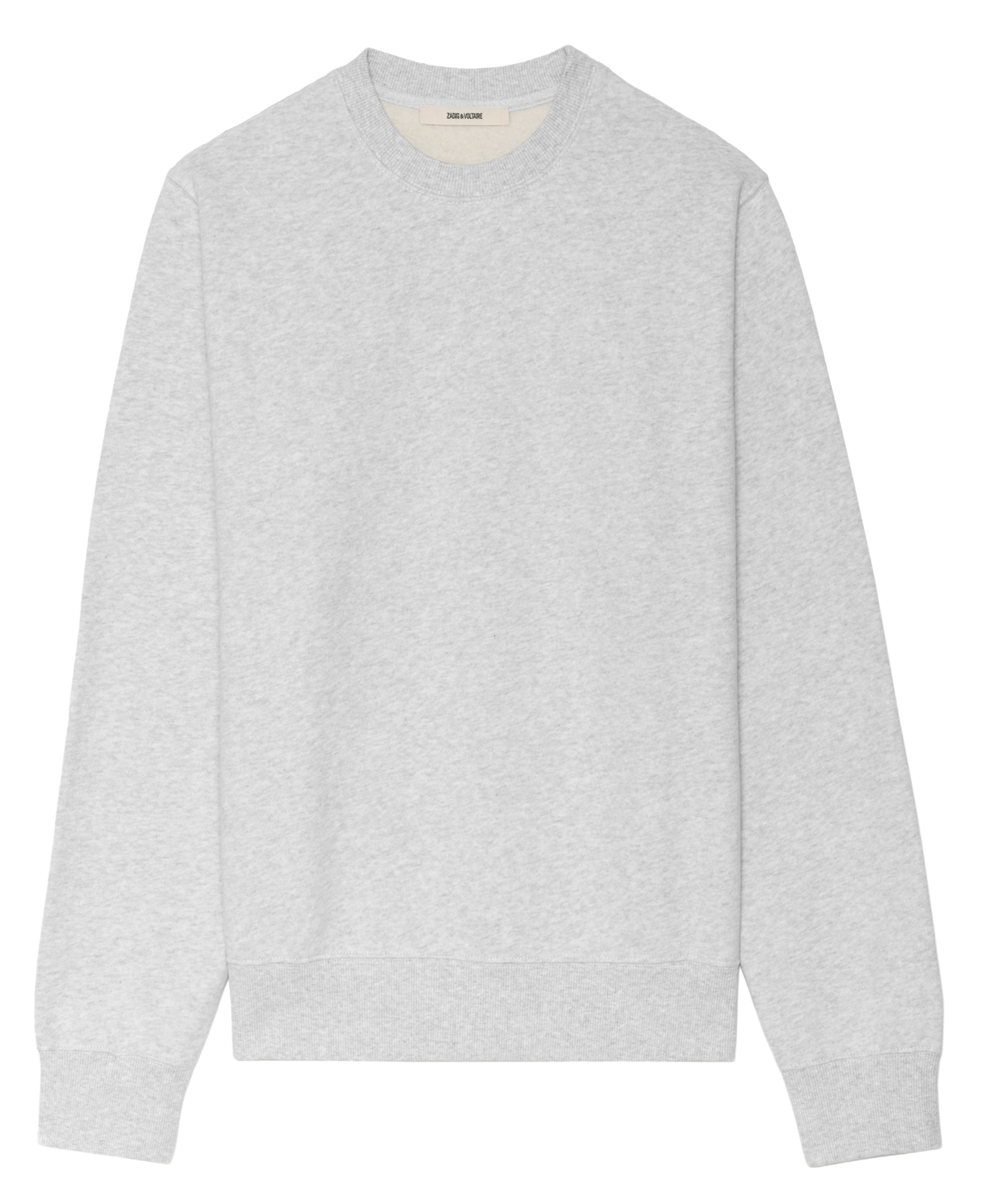 Sweat col rond en coton mélangé aime mo ZADIG&VOLTAIRE Gris