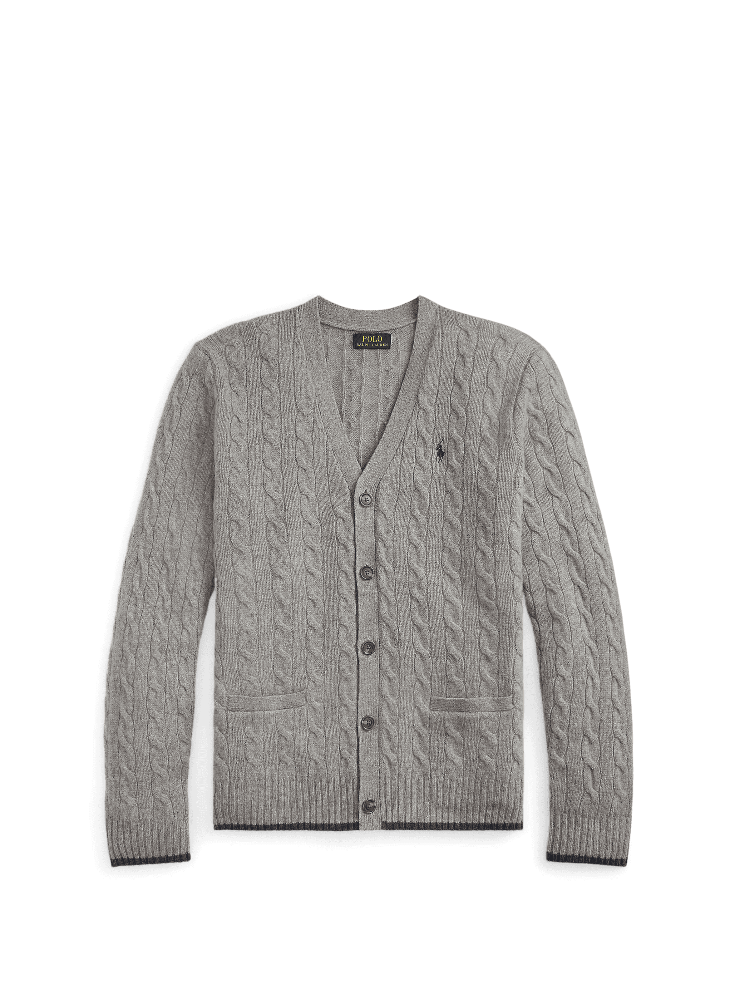 Gilet en laine et cachemire POLO RALPH LAUREN Gris