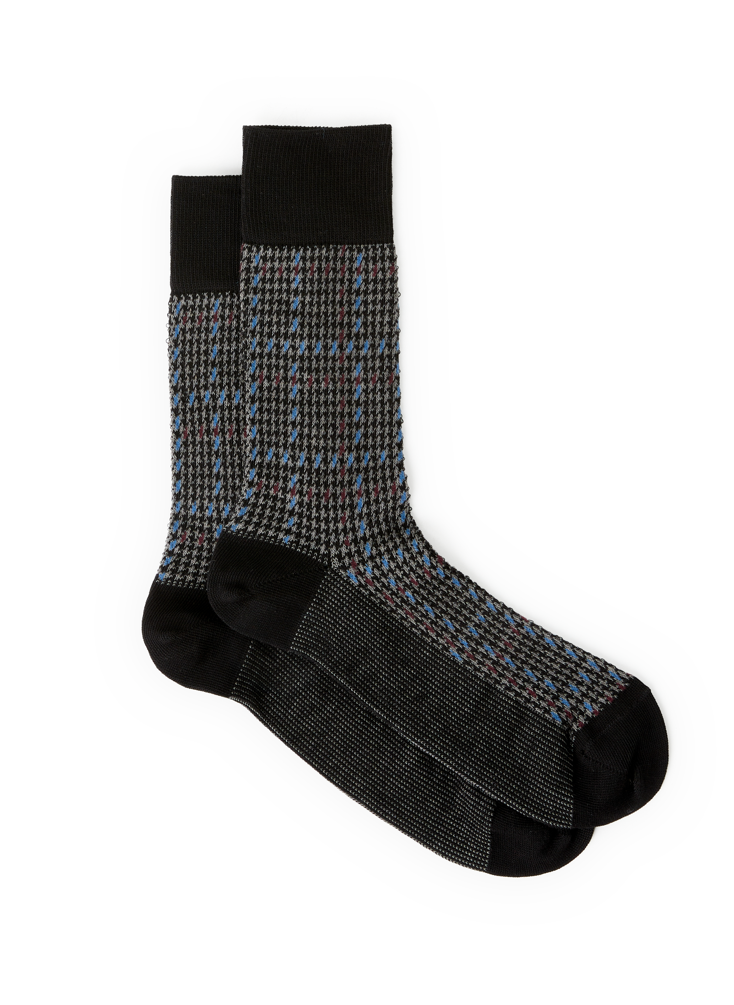FALKE Chaussettes mi-hautes en coton mélangé Noir