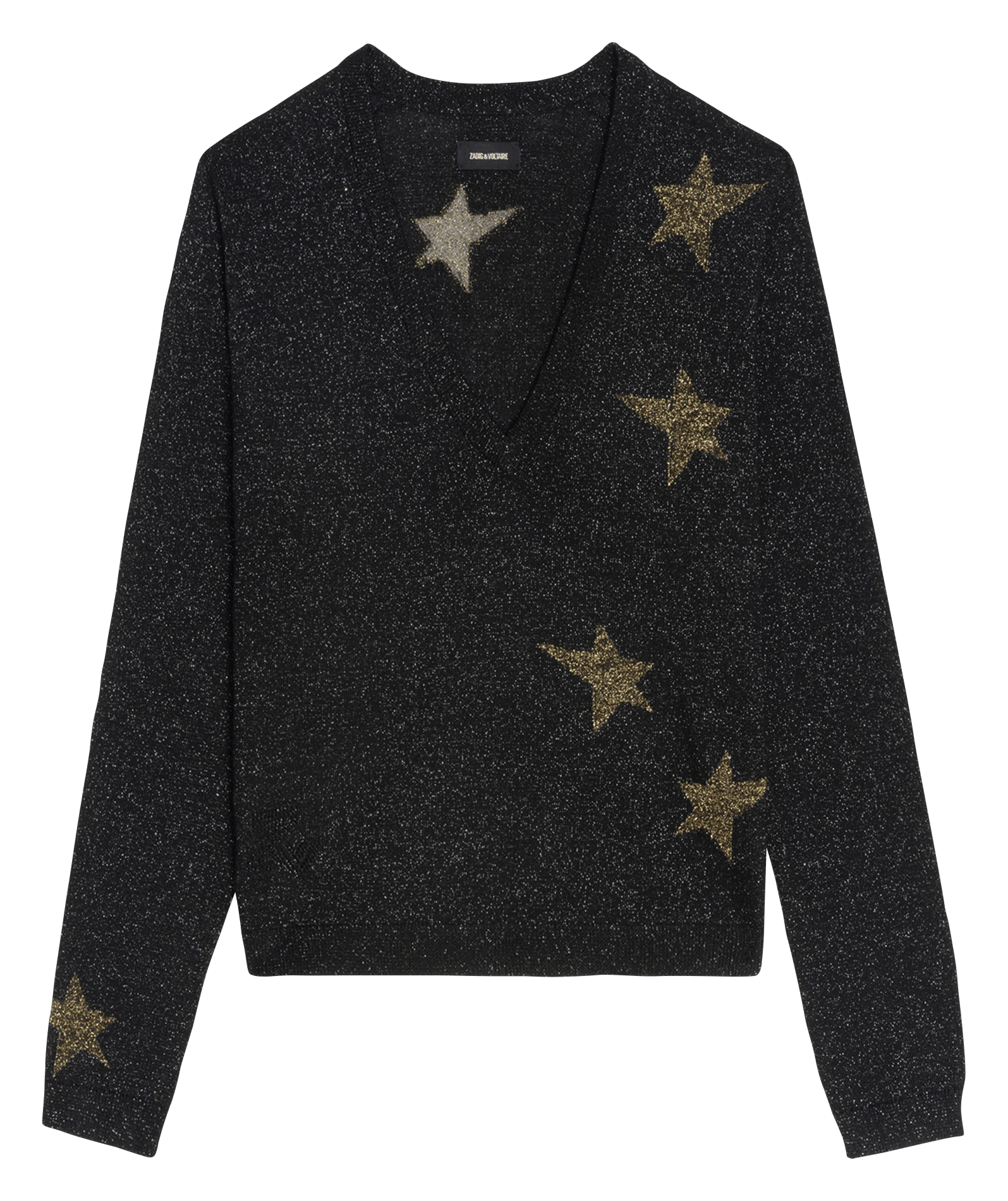 Pull col v en laine mélangée rivyl ZADIG&VOLTAIRE Noir