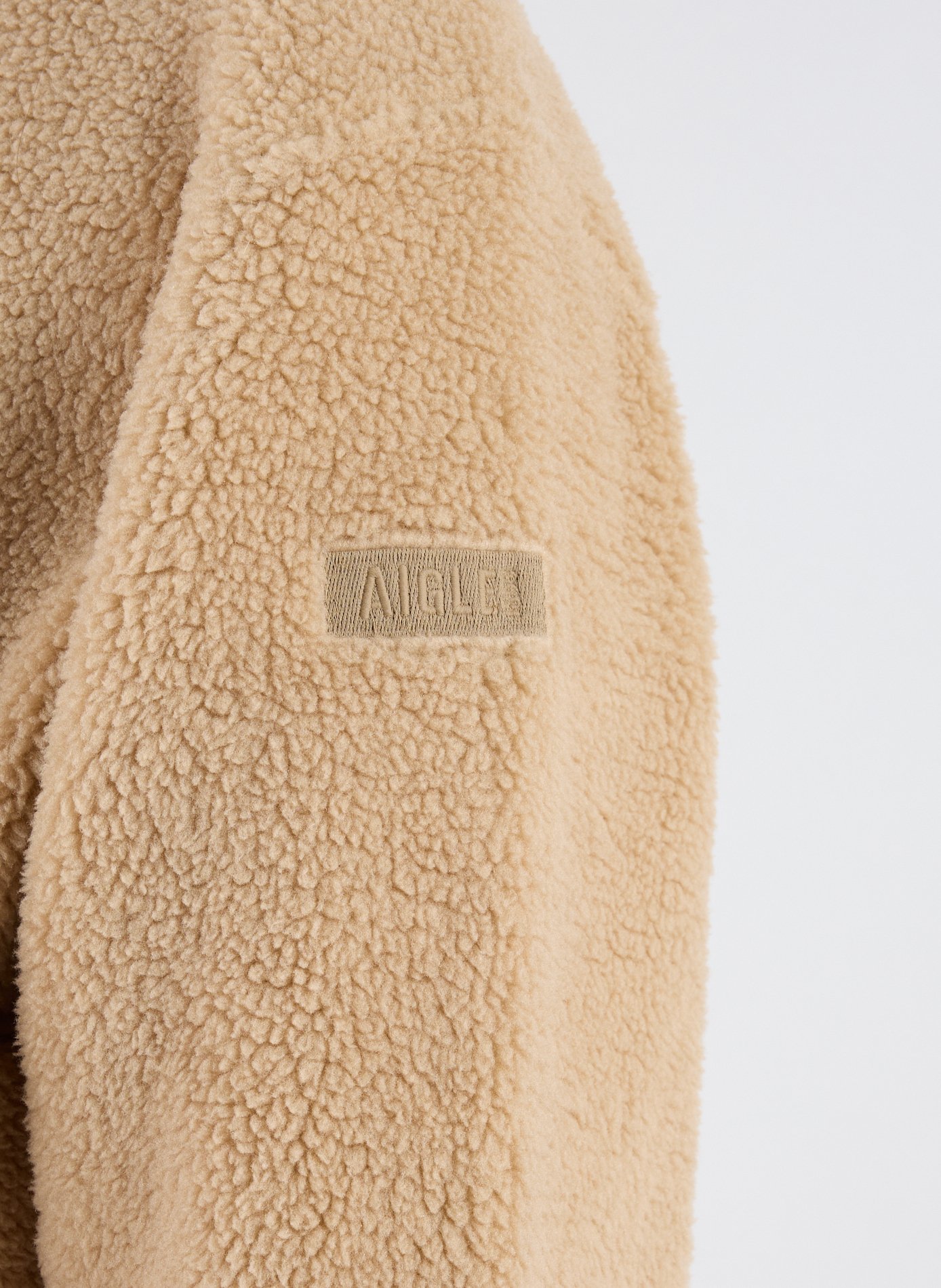 Blouson shearling à col montant AIGLE Marron