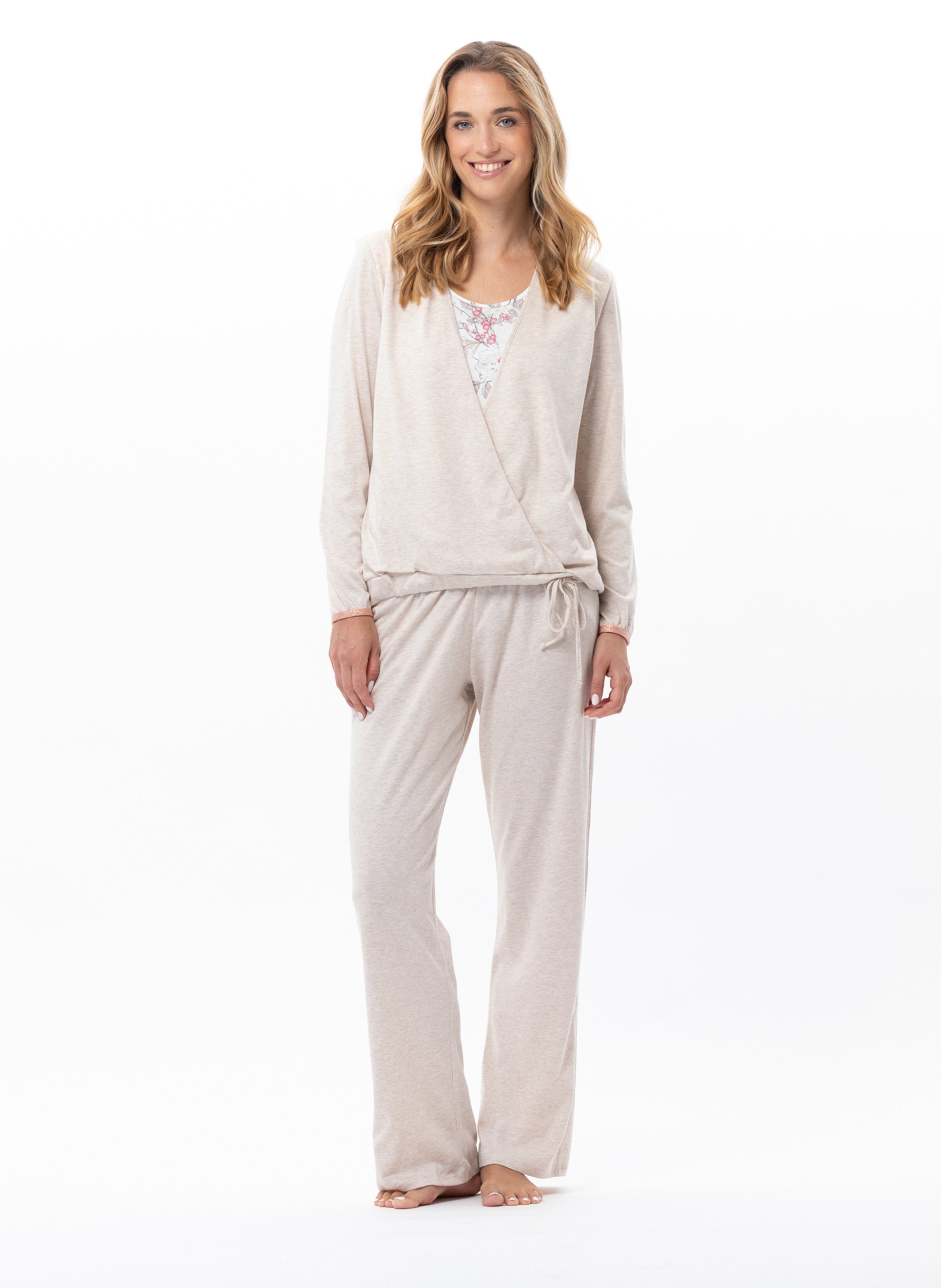 Pyjama en coton modal kelly 112 LE CHAT Beige
